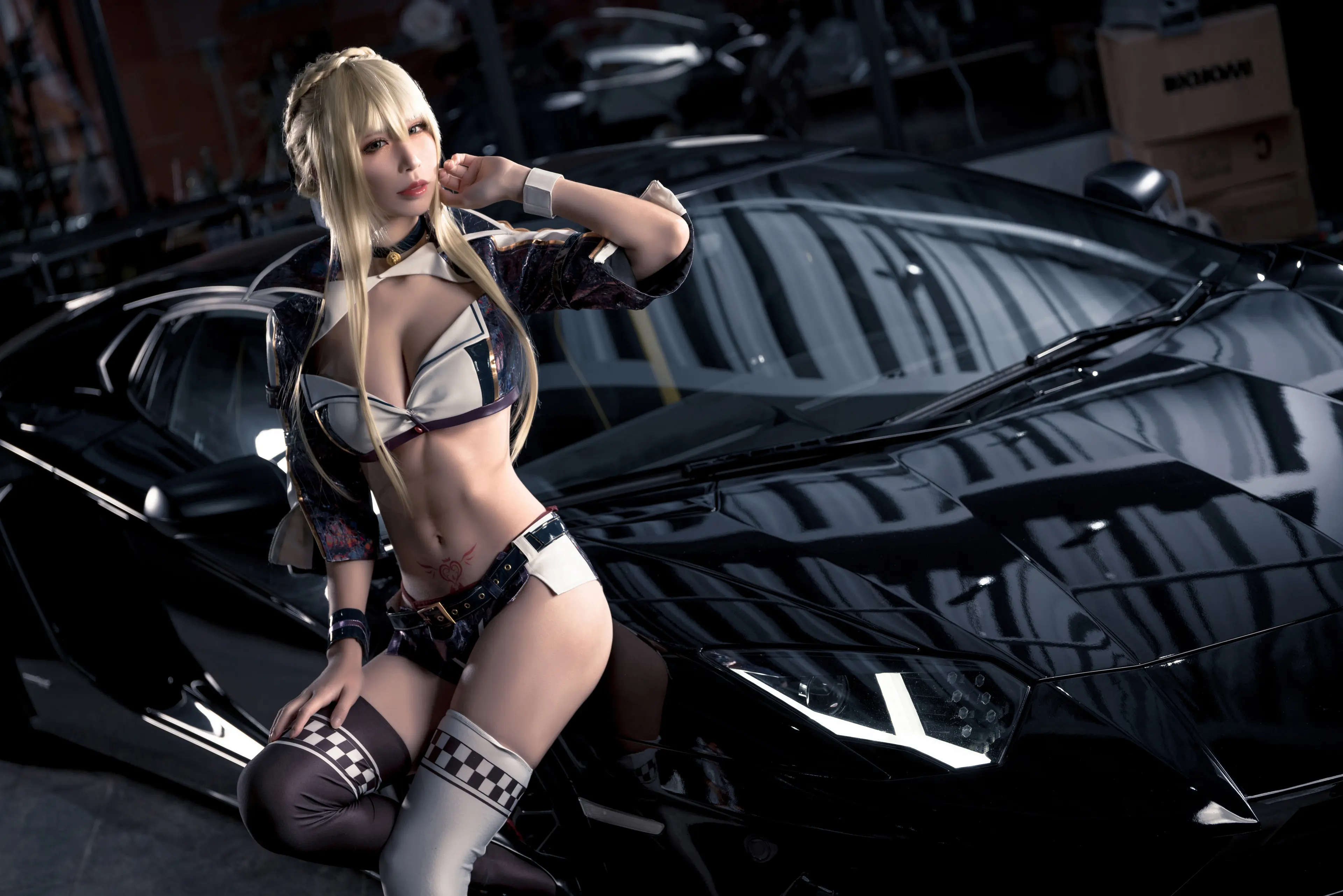 爱老师_PhD 玛修 黑枪呆 同人赛车 [27P]