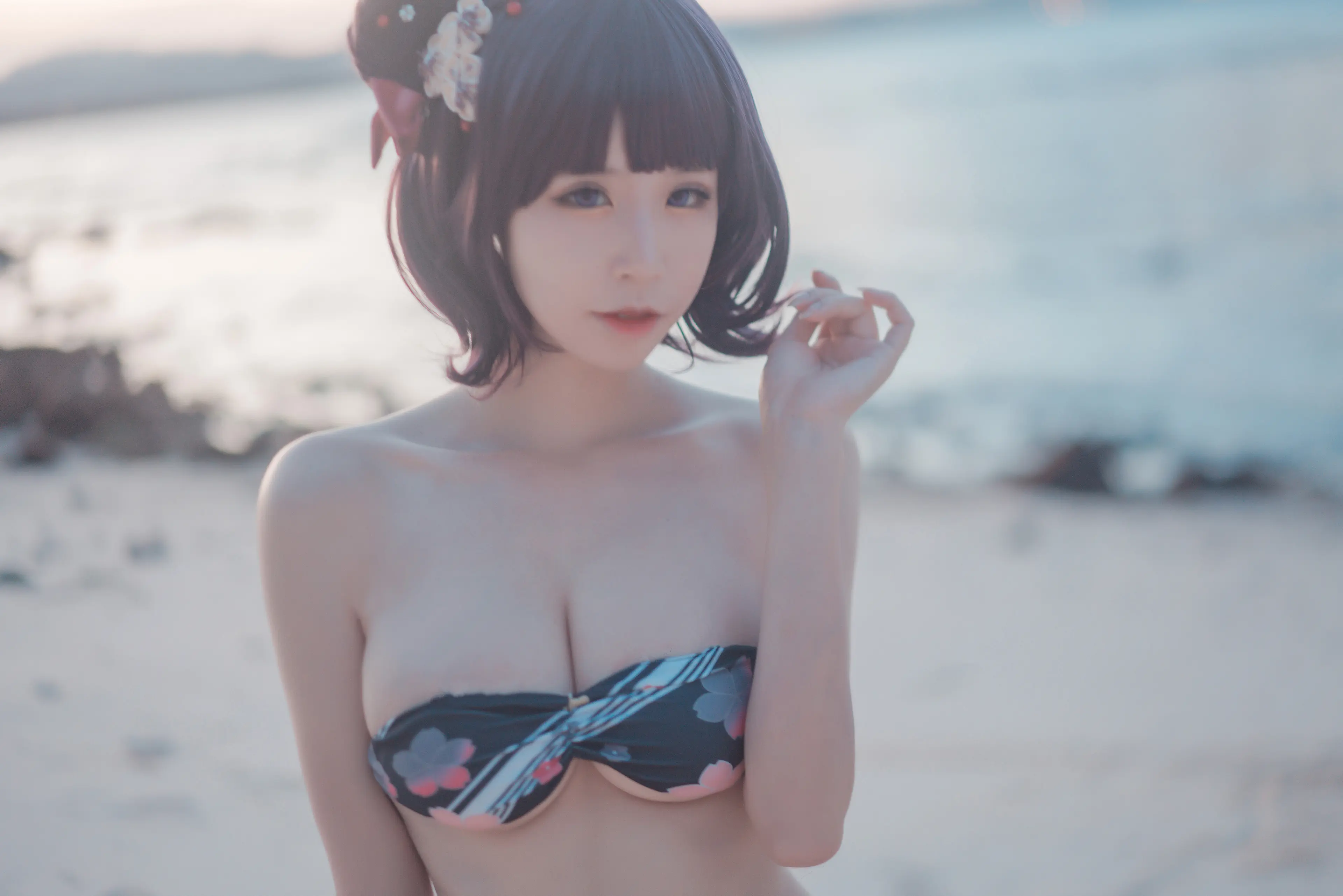 爱老师_PhD 葛饰北斋 泳装 [21P]