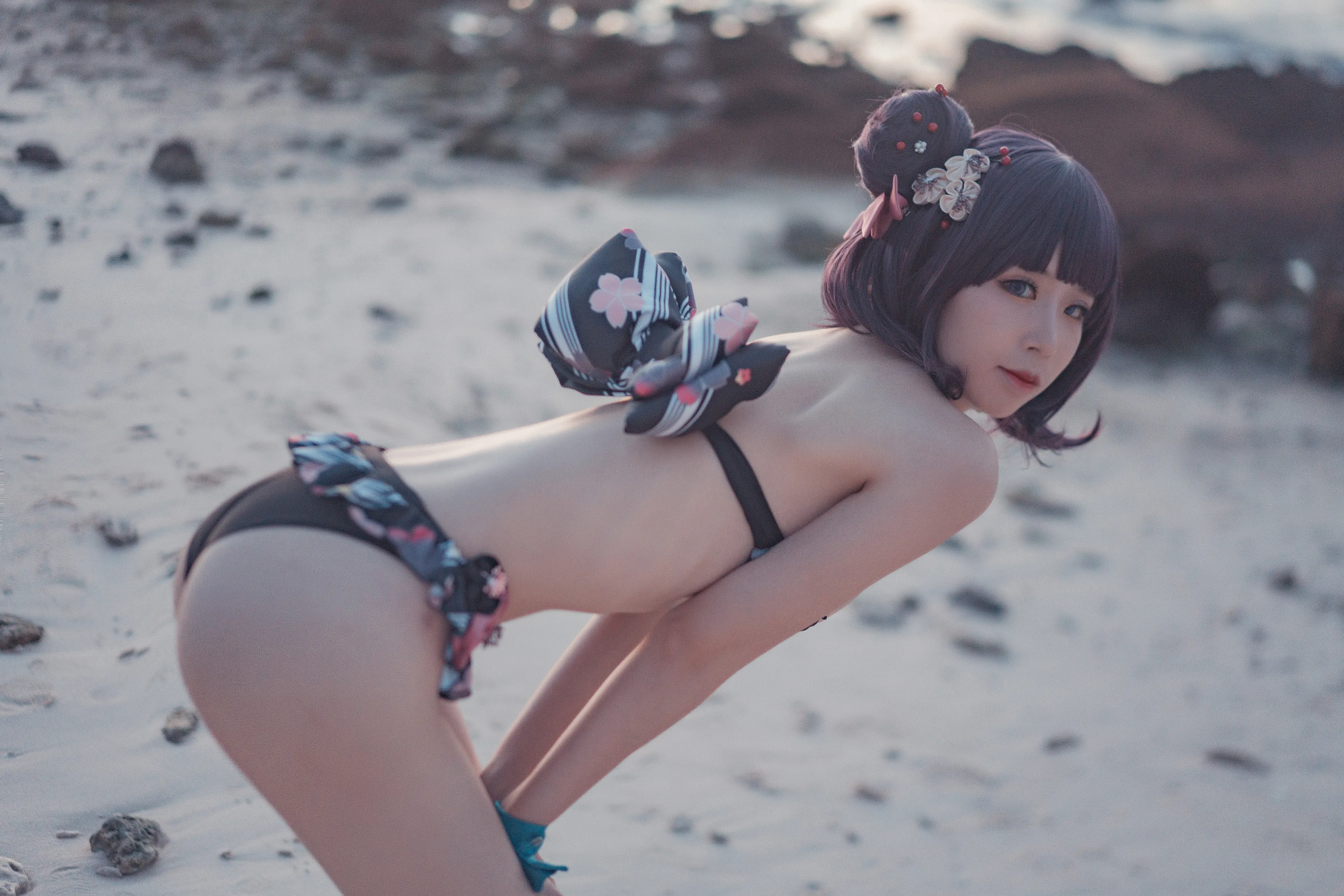 爱老师_PhD 葛饰北斋 泳装 [21P]