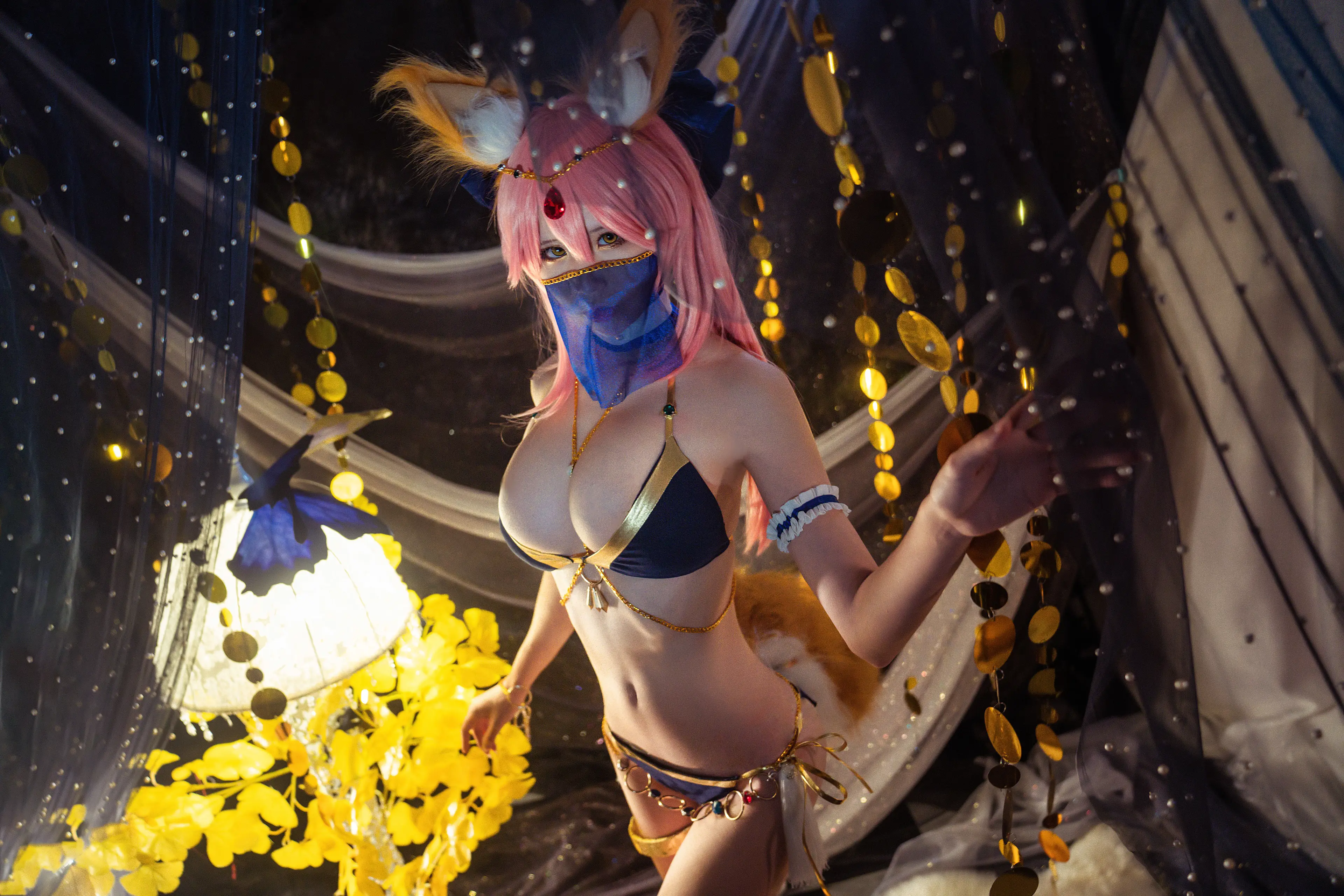 爱老师_PhD Fate 玉藻前 舞娘泳装 [20P]