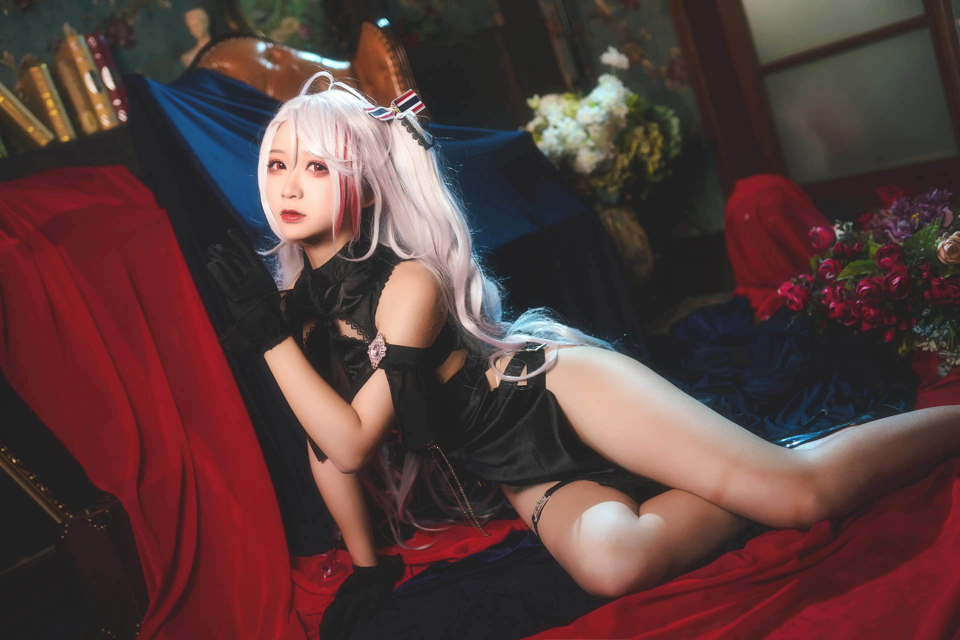 璎落酱 欧根礼服 [12P]