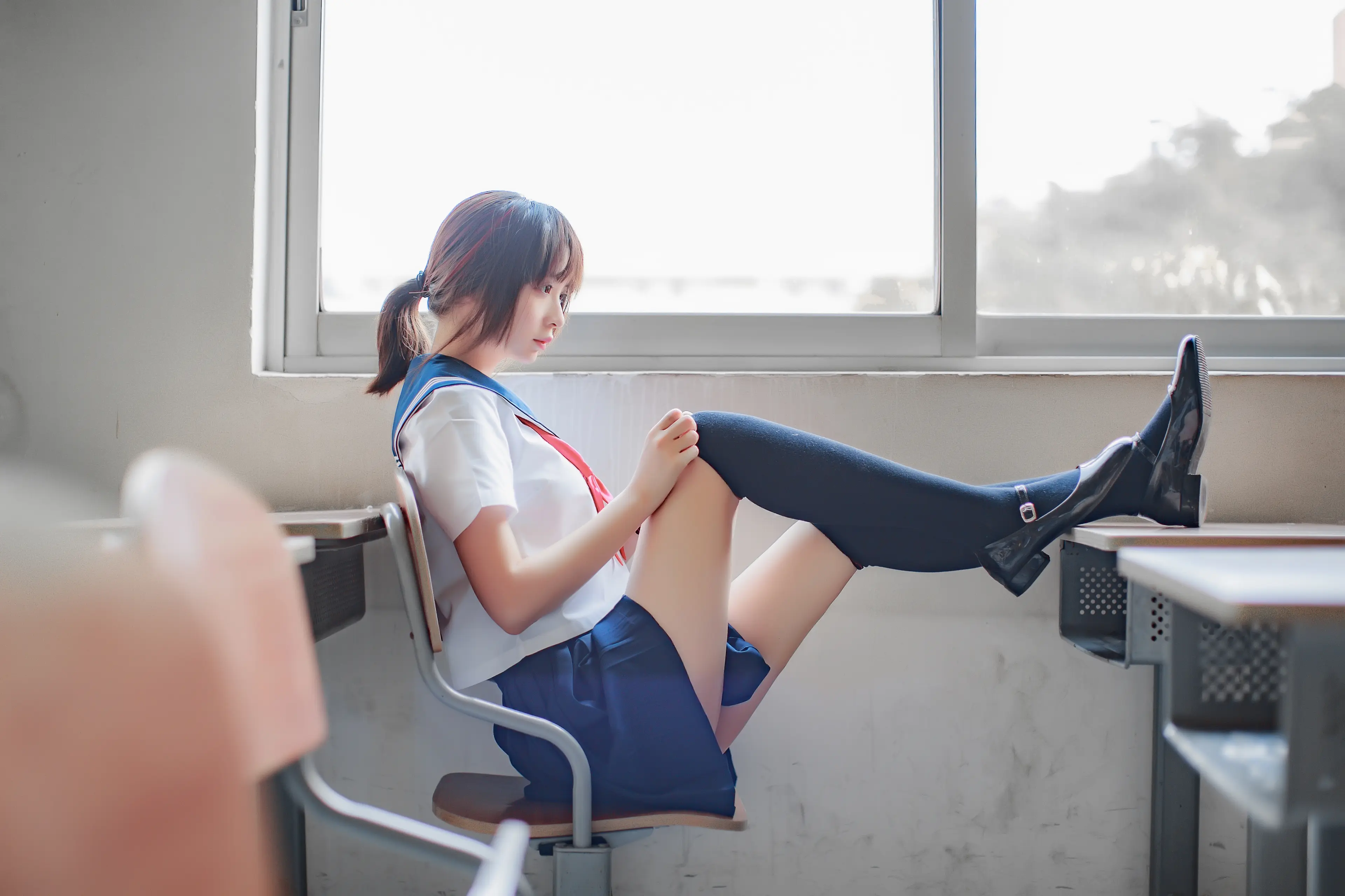 疯猫ss 同桌的水手服 [41P]