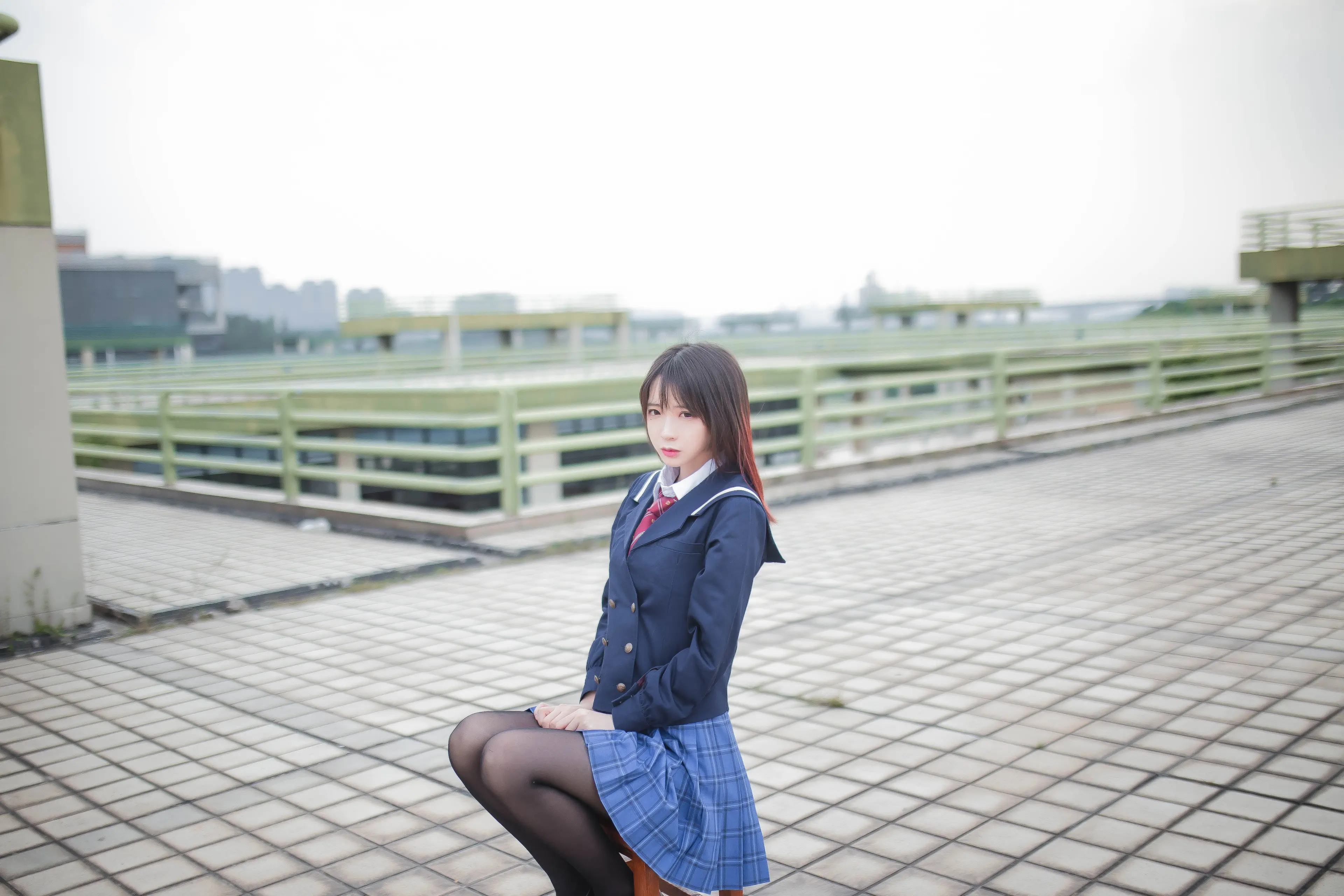 疯猫ss 天台JK [30P]