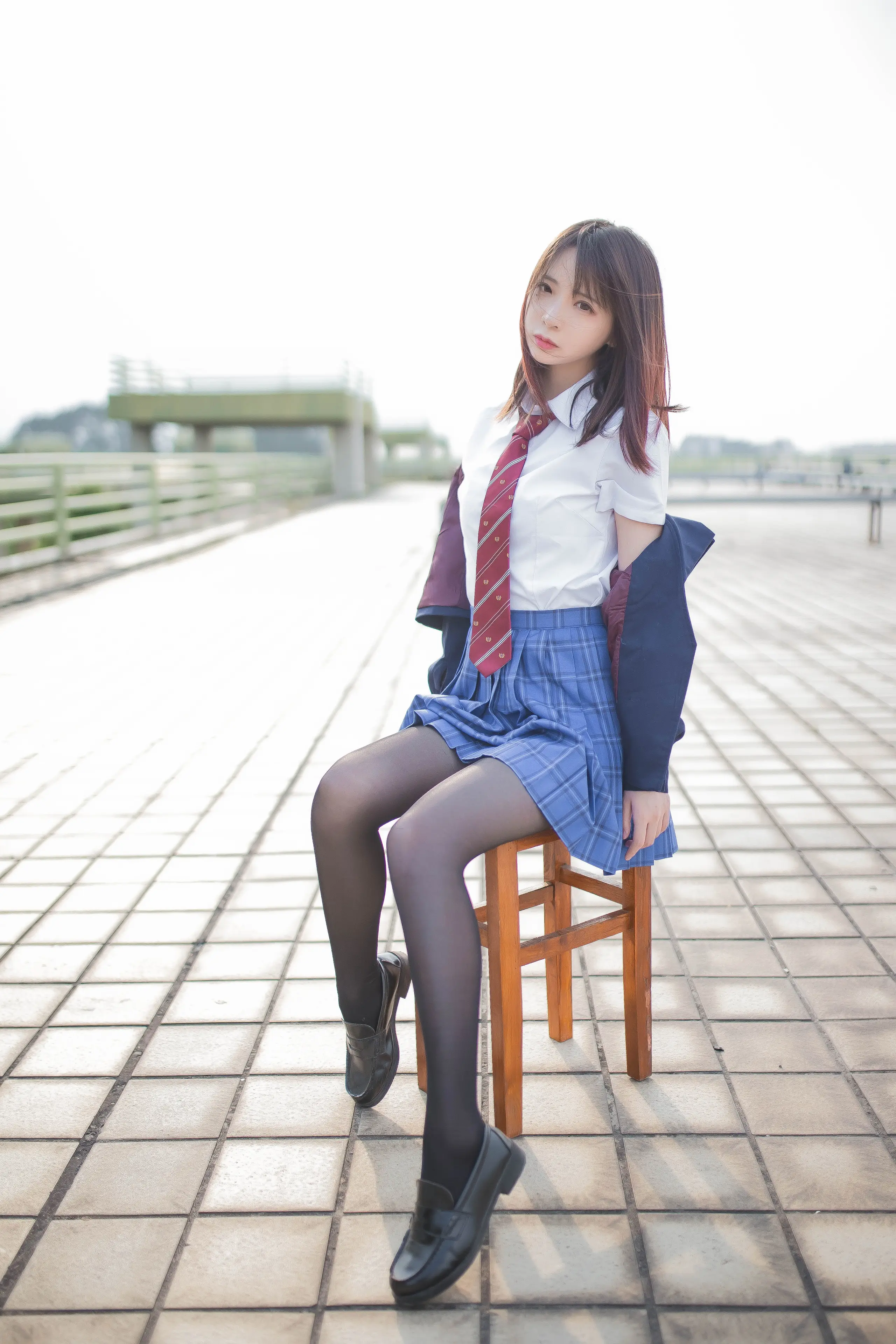 疯猫ss 天台JK [30P]