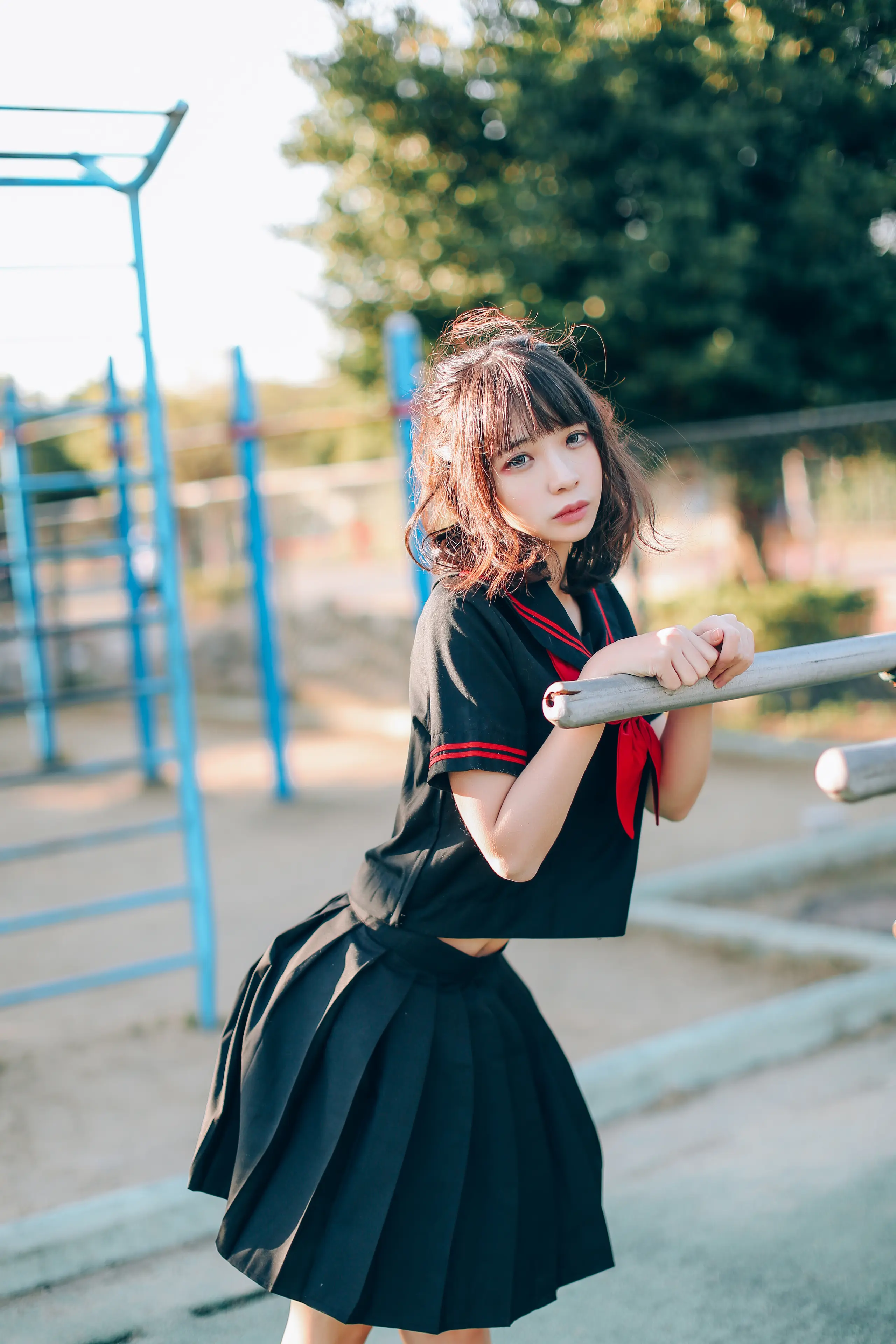 疯猫ss 室外JK [18P]