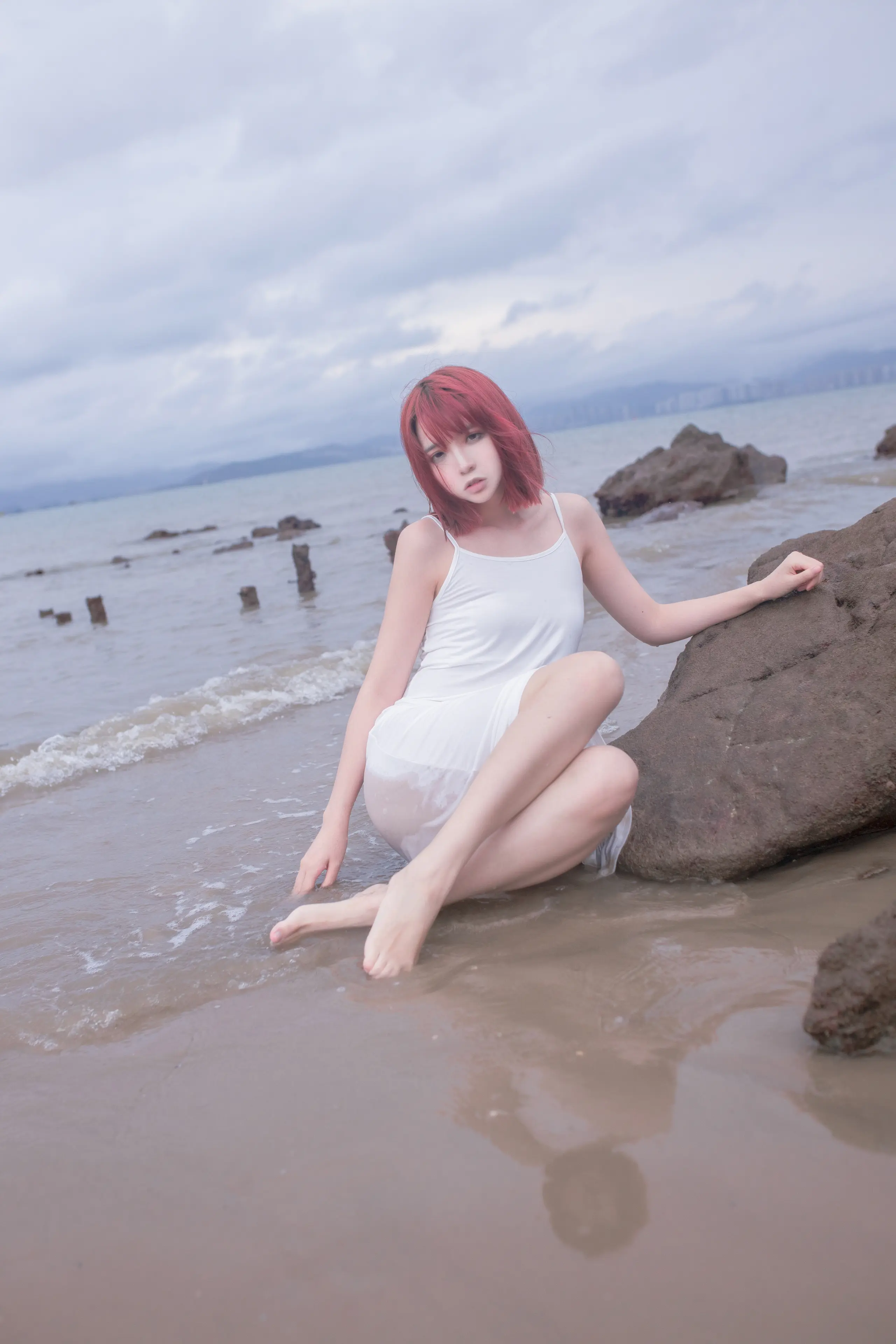 疯猫ss 海浪白连衣 [9P]