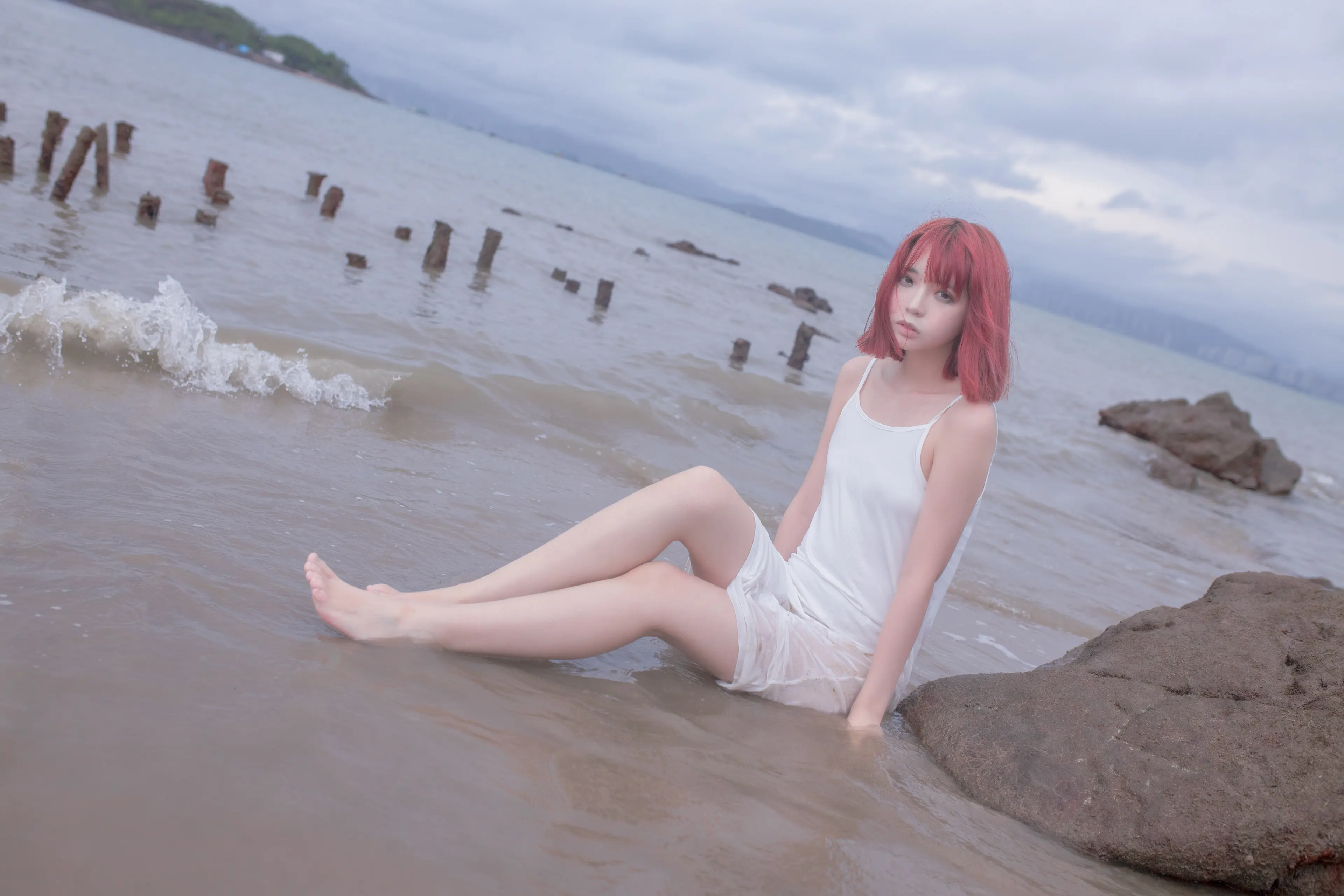 疯猫ss 海浪白连衣 [9P]