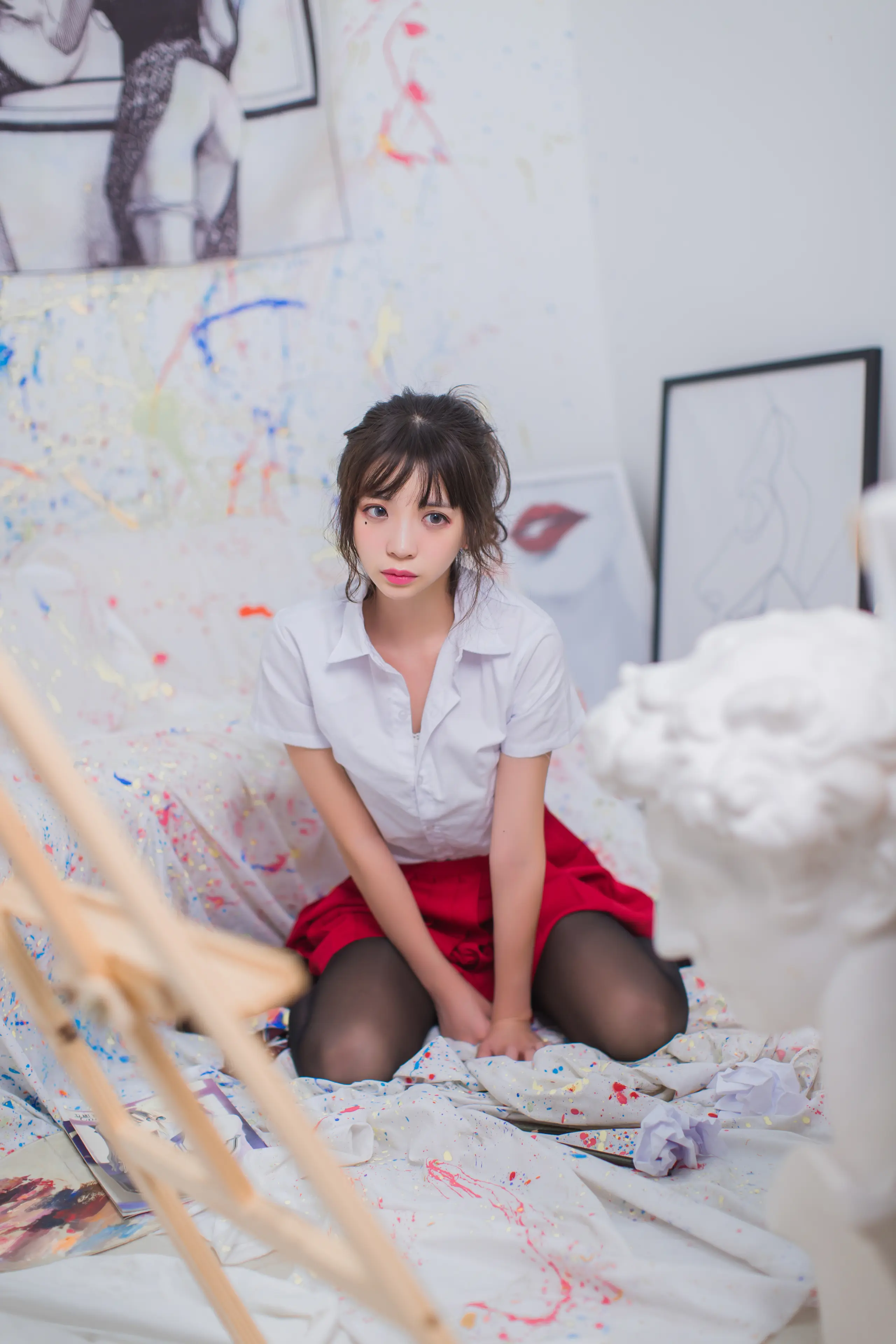 疯猫ss 画室JK [23P]