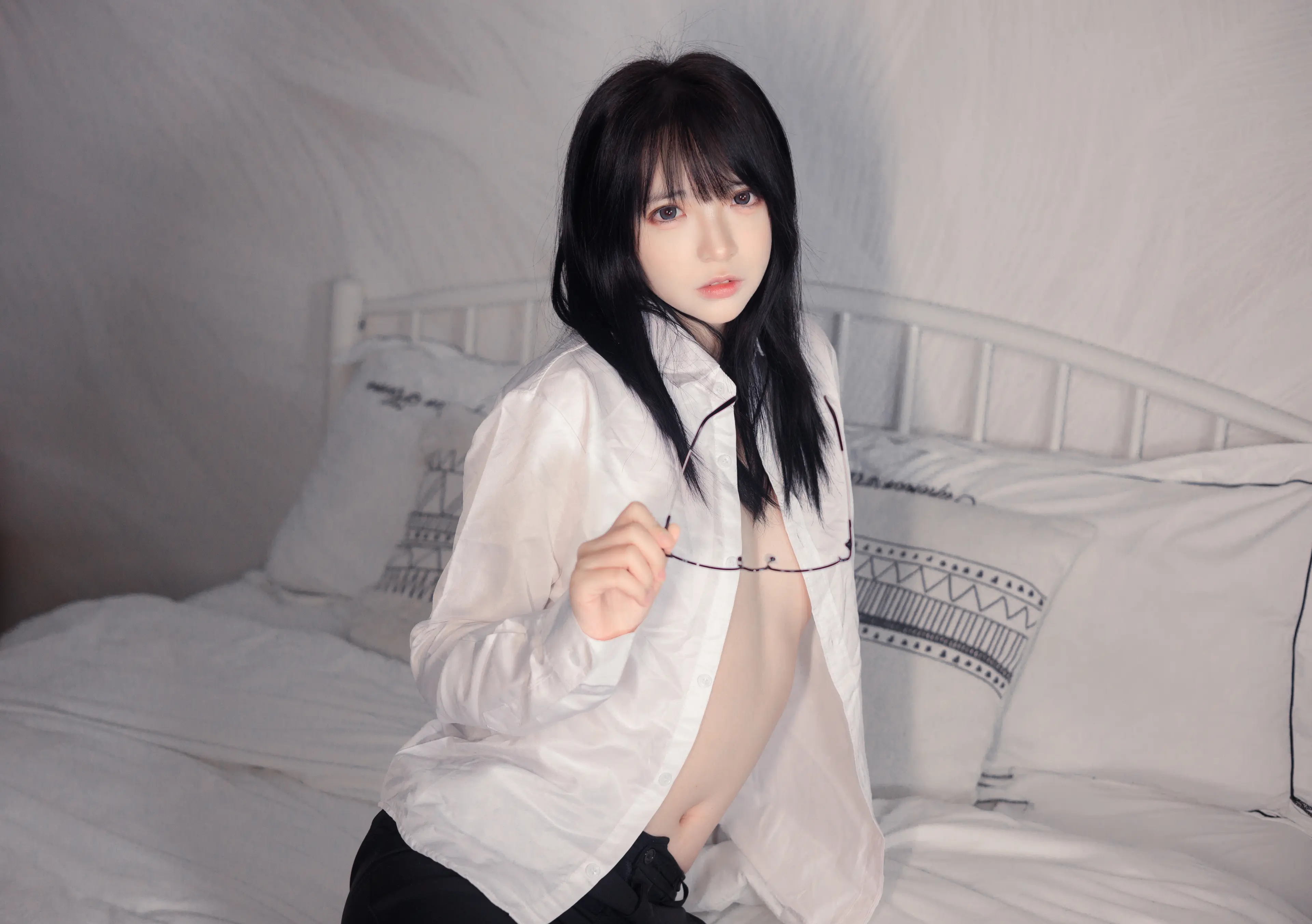 疯猫ss 白色情人节福袋 长裤OL [40P]