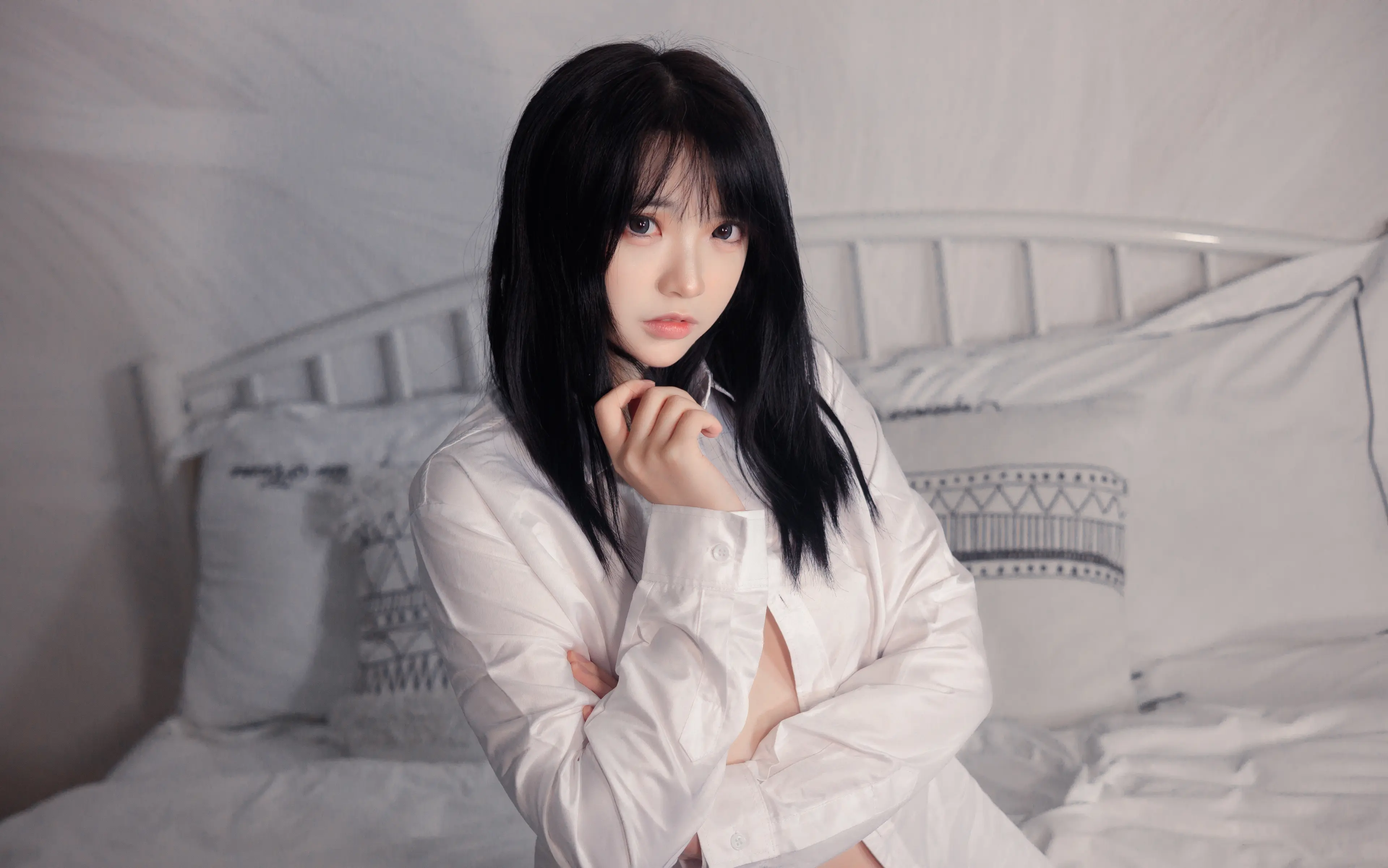 疯猫ss 白色情人节福袋 长裤OL [40P]