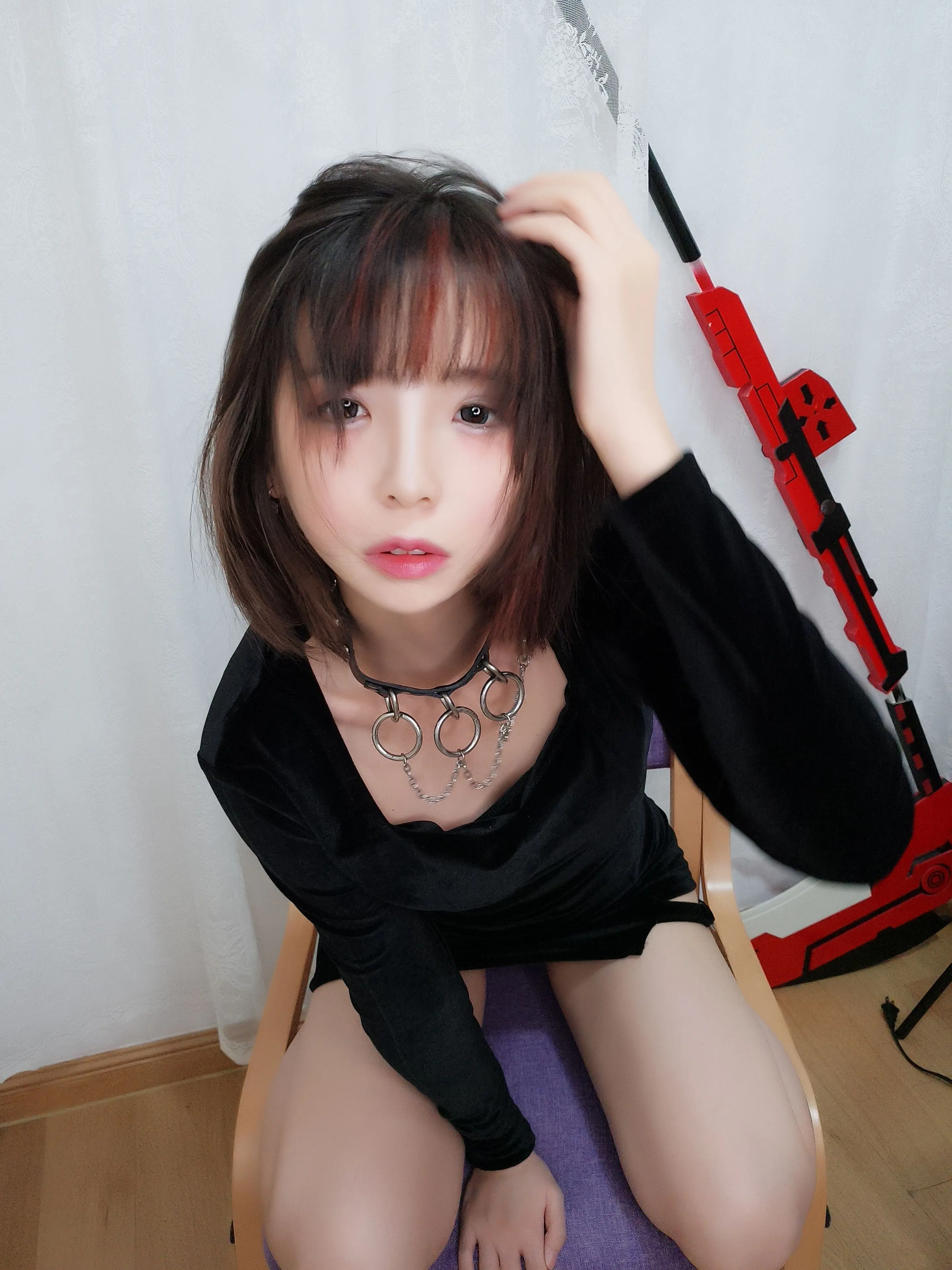 疯猫ss 黑色紧身衣 [15P]