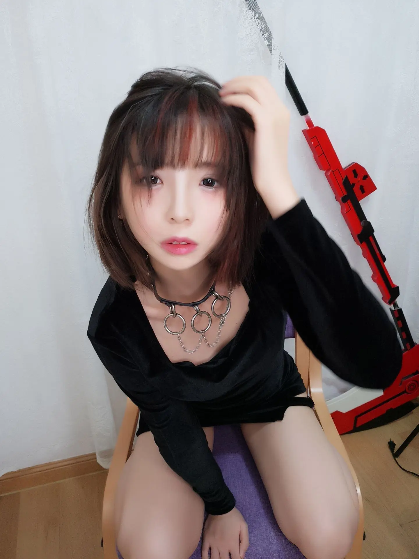 疯猫ss 黑色紧身衣 [15P]