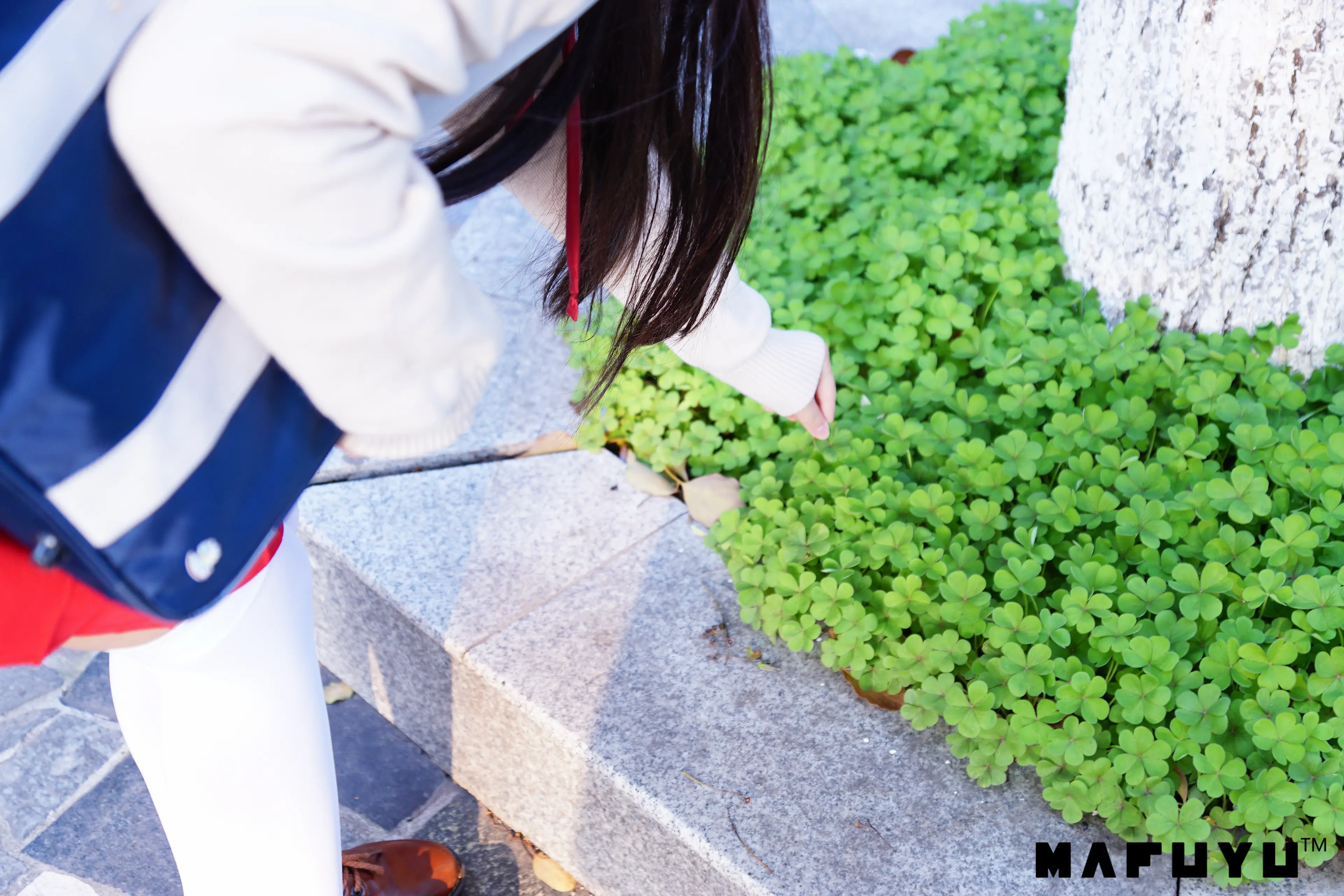 神楽坂真冬 红JK白过膝系列 [187P]