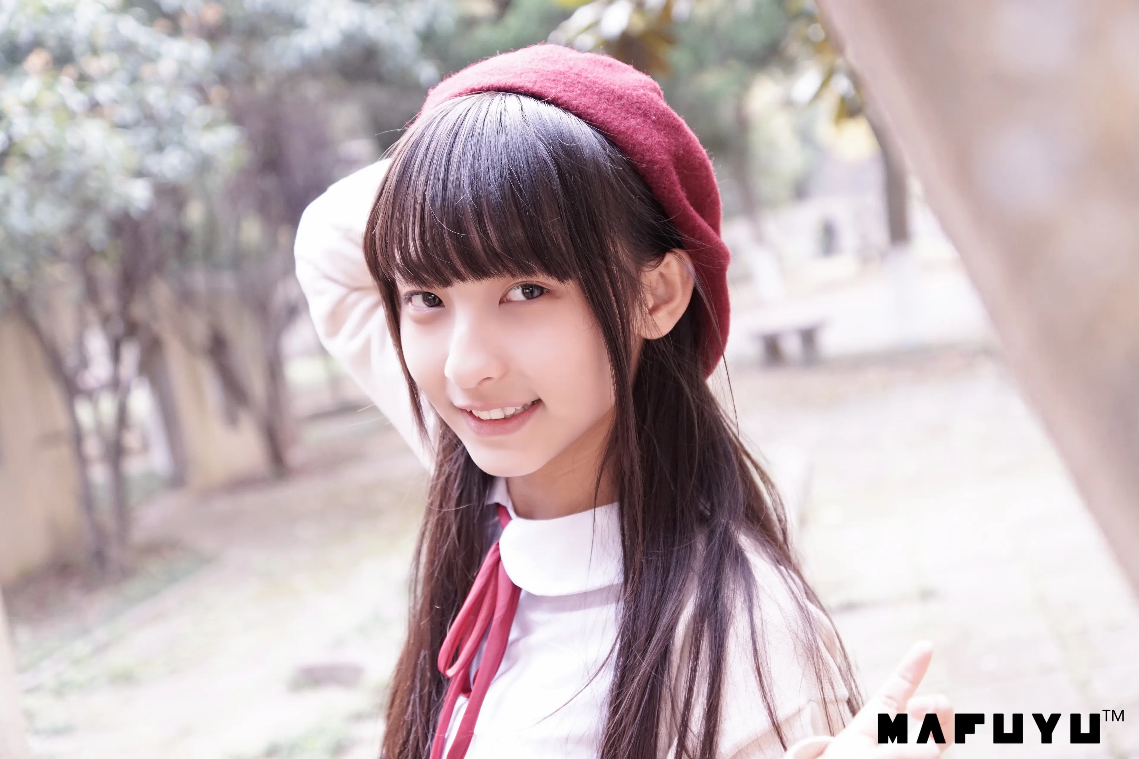 神楽坂真冬 红JK白过膝系列 [187P]