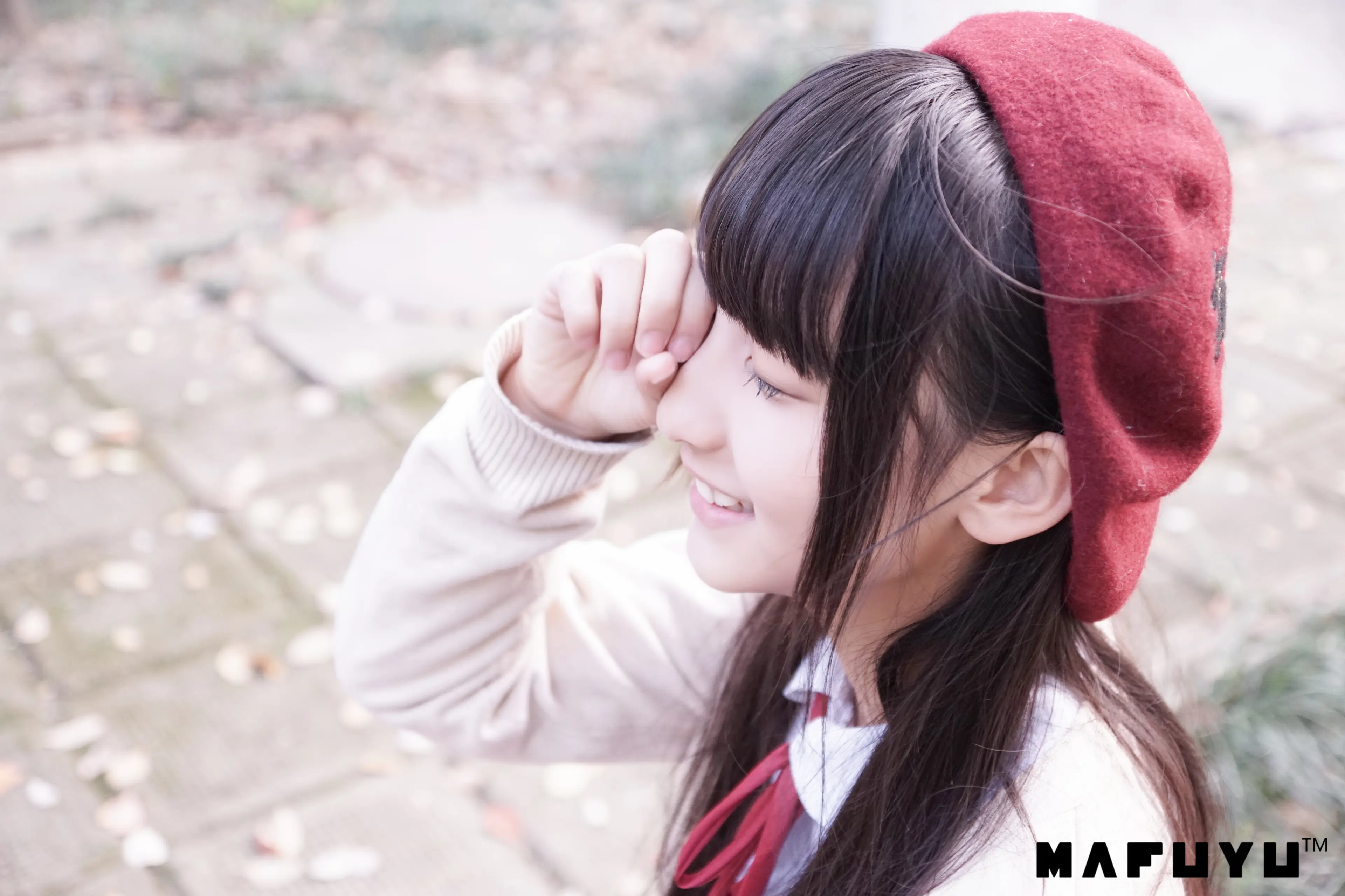 神楽坂真冬 红JK白过膝系列 [187P]