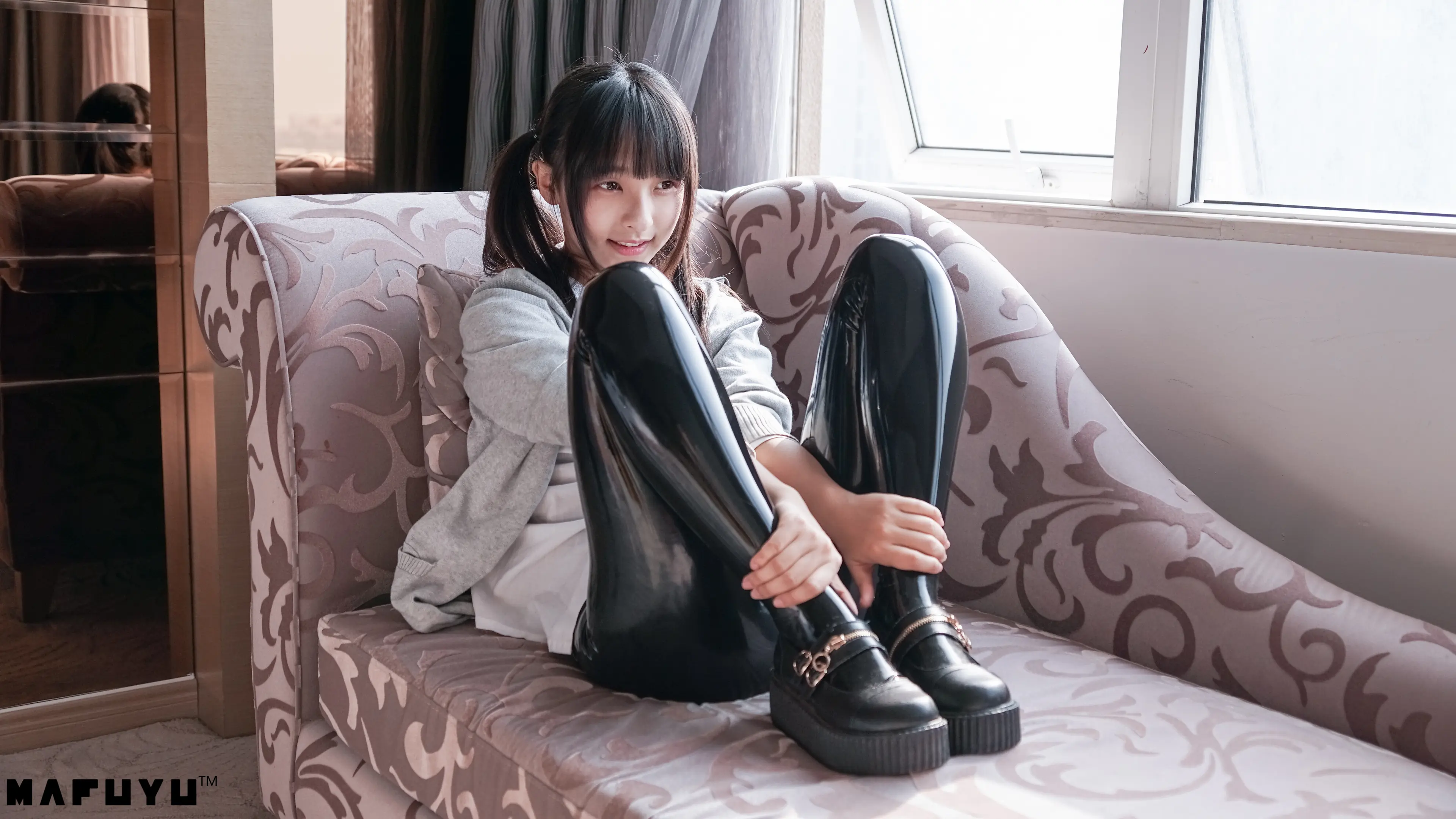 神楽坂真冬 黑色皮裤系列 [169P]