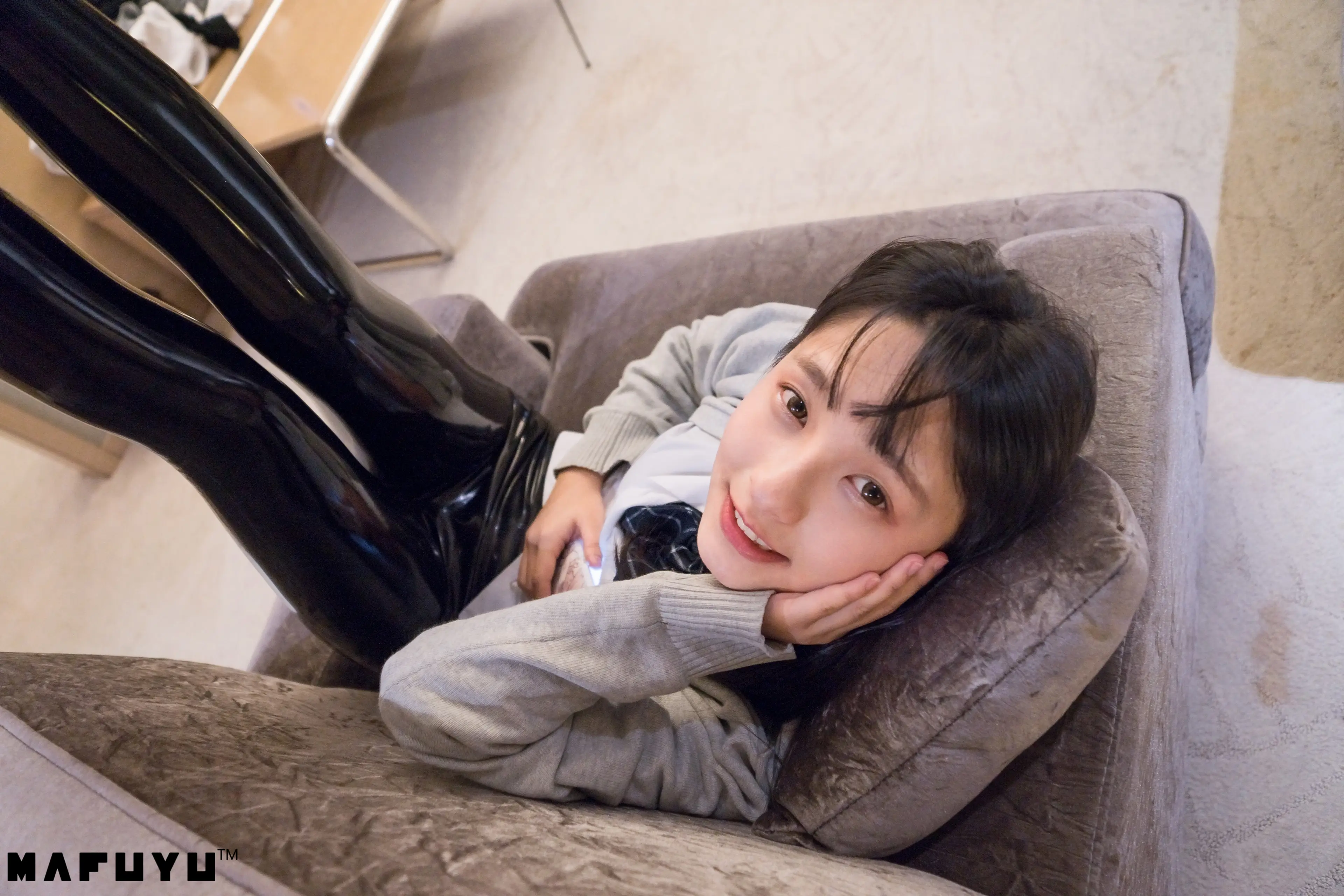 神楽坂真冬 黑色皮裤系列 [169P]