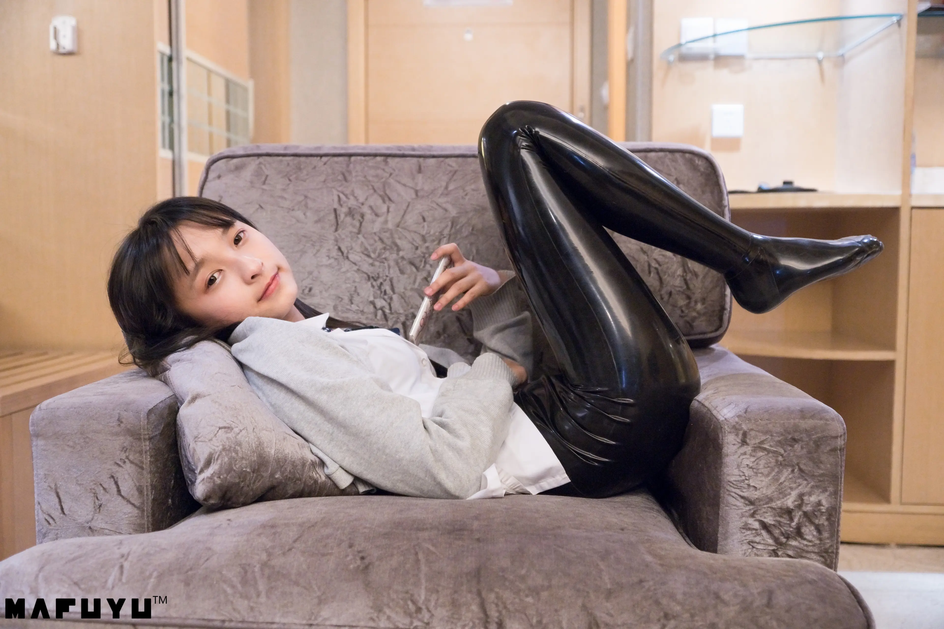 神楽坂真冬 黑色皮裤系列 [169P]