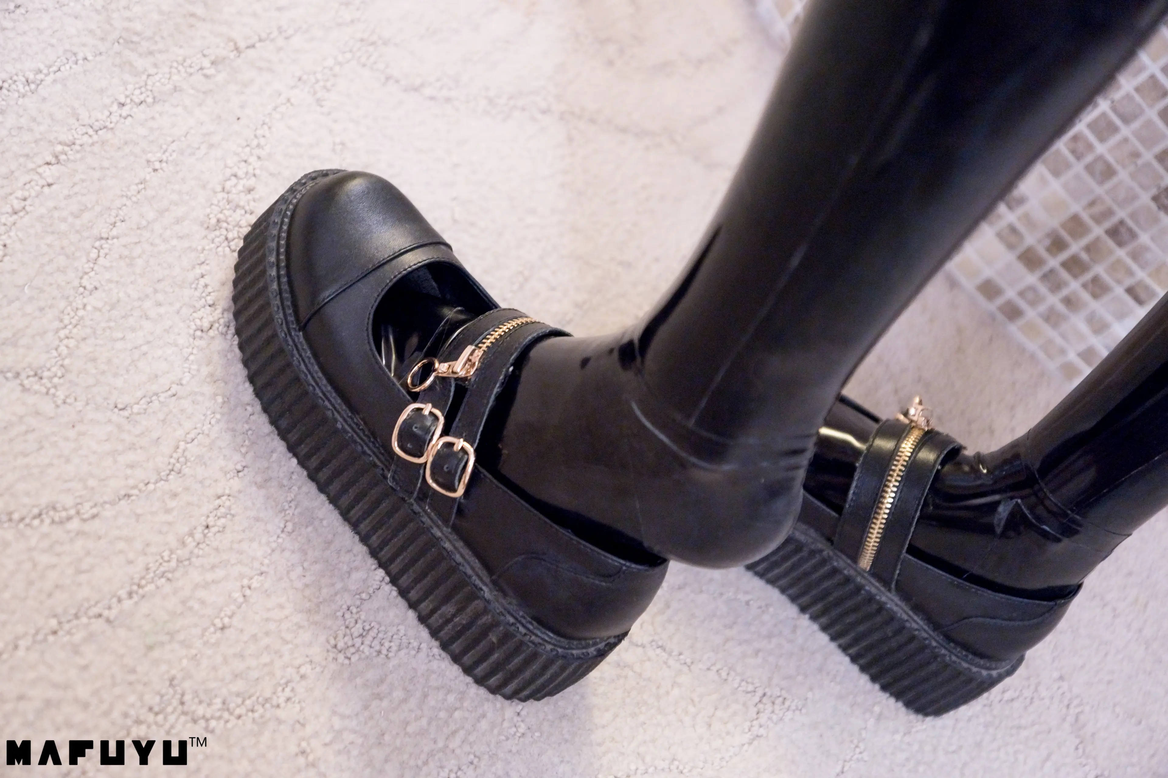 神楽坂真冬 黑色皮裤系列 [169P]