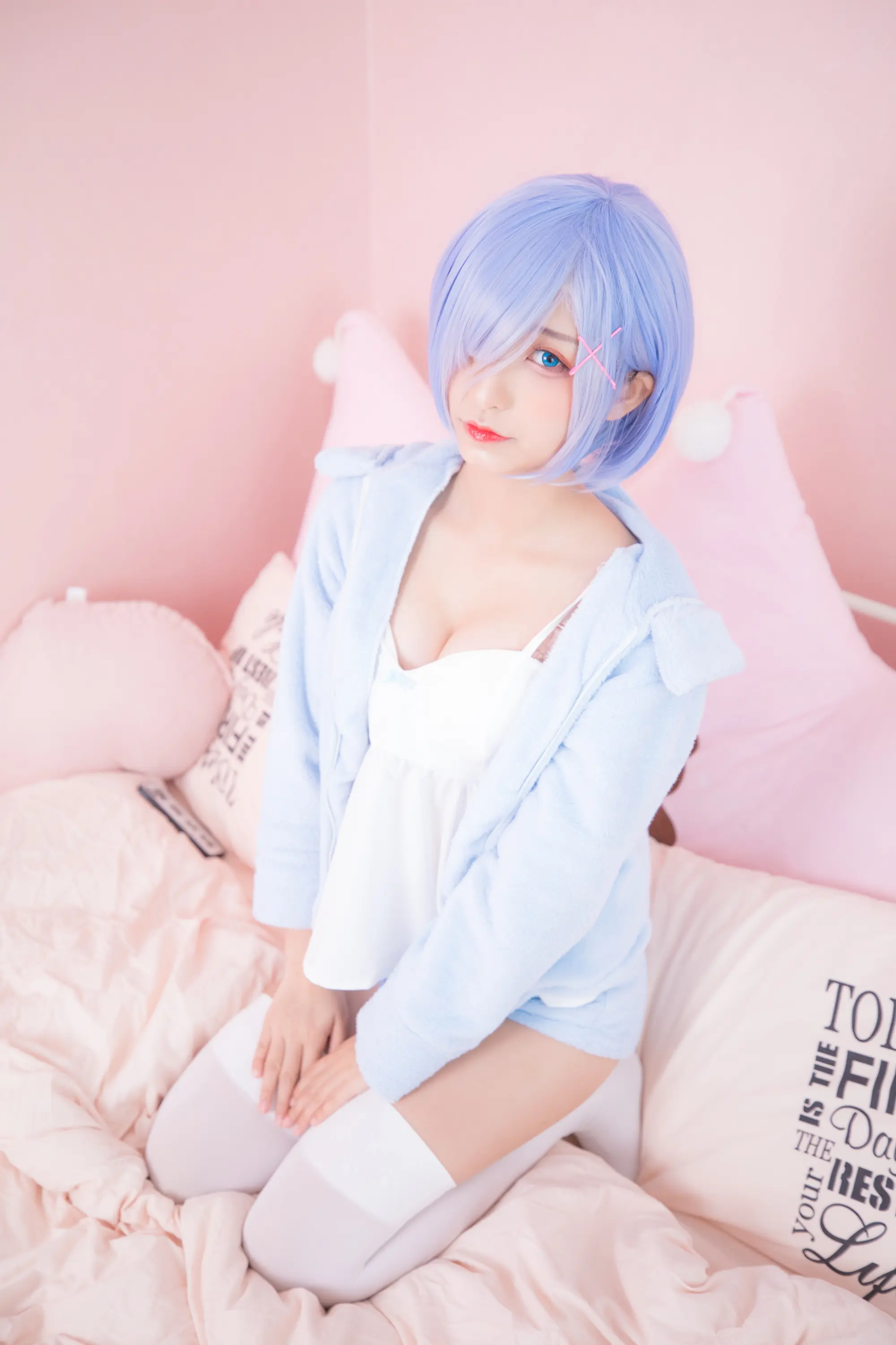 神楽坂真冬 Milk by blue 蕾姆白丝 [150P]