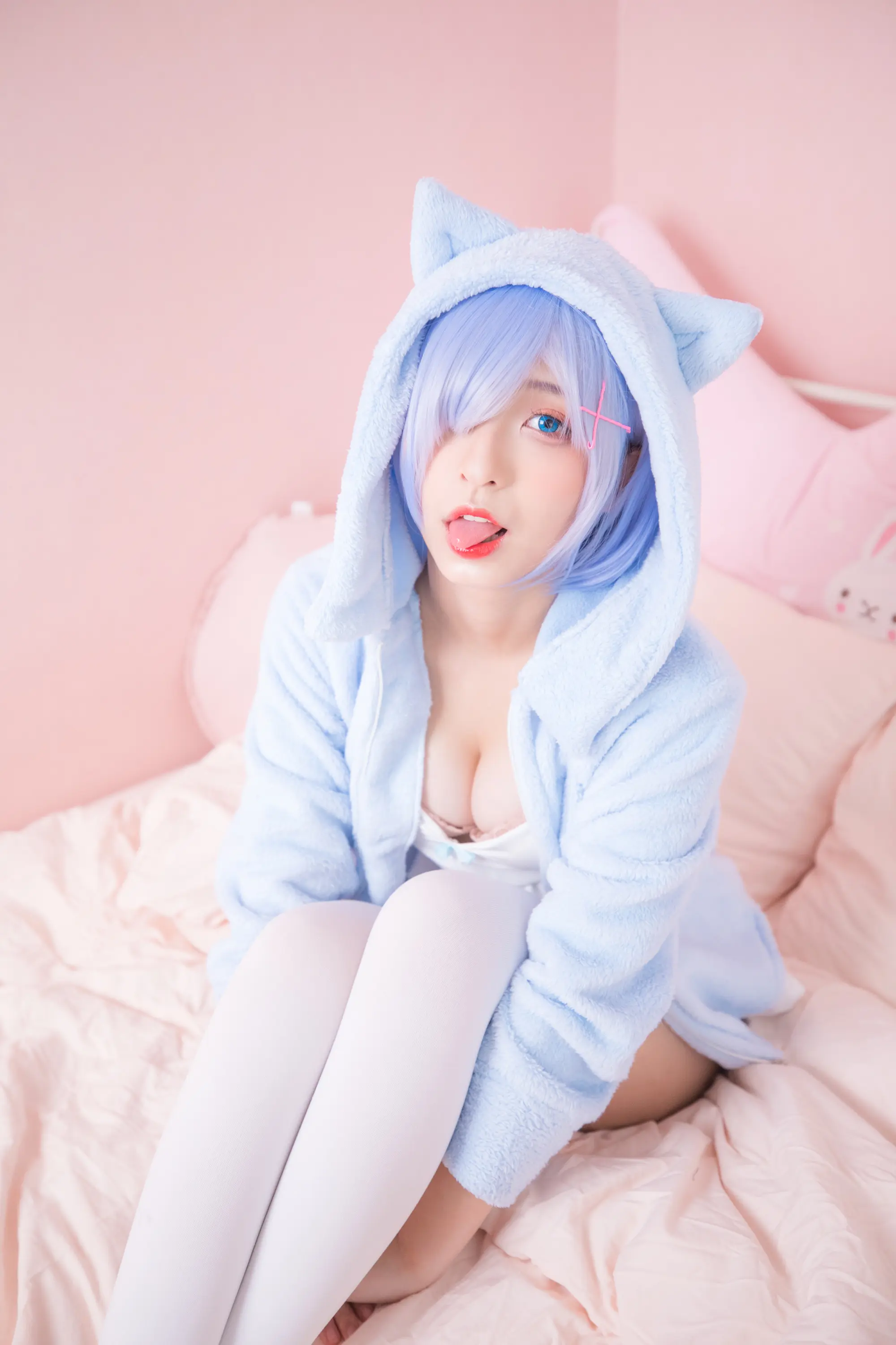 神楽坂真冬 Milk by blue 蕾姆白丝 [150P]