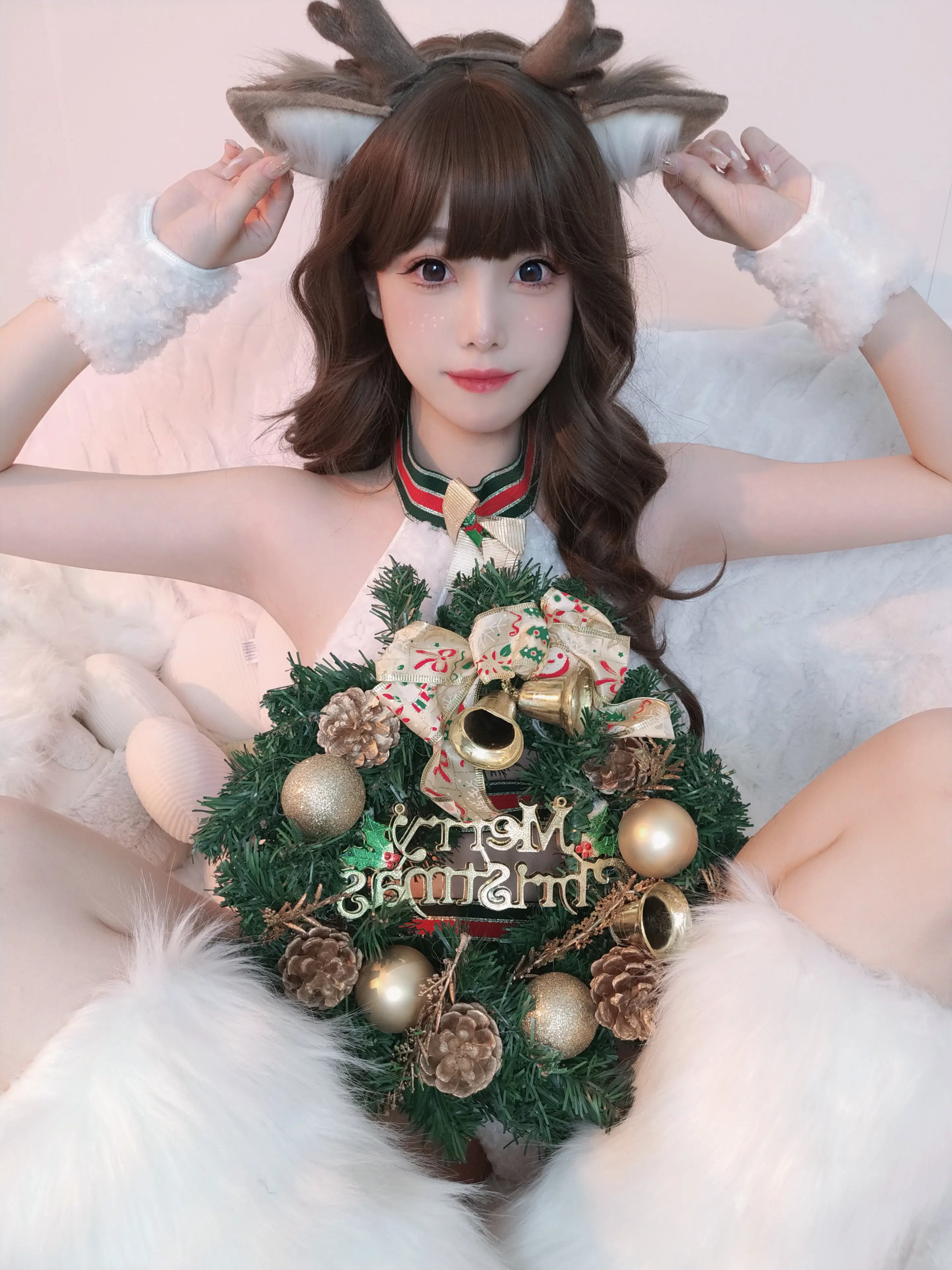 蜜汁猫裘 圣诞兔兔X鹿鹿 [37P]