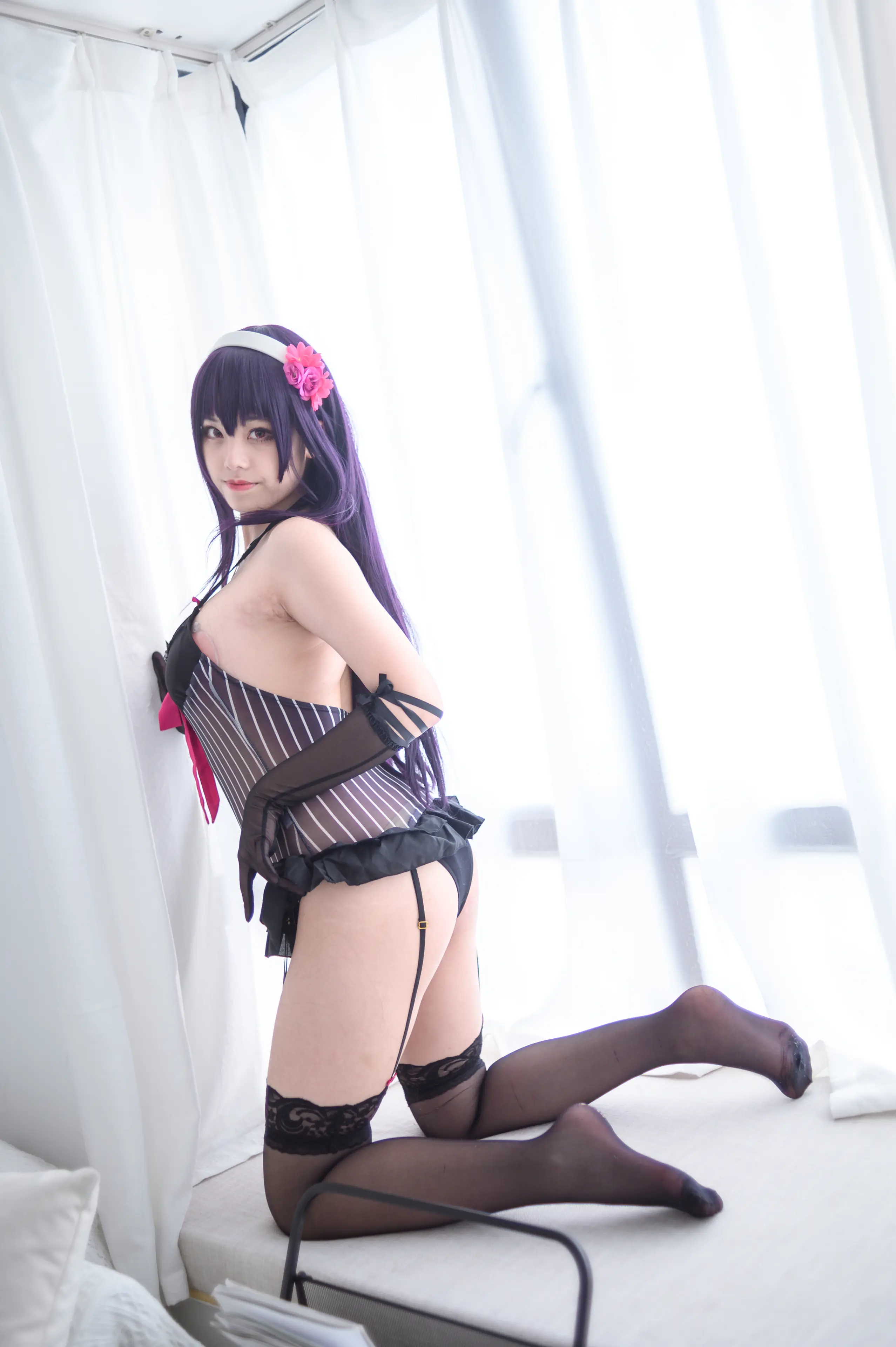 蜜汁猫裘 学姐内衣 [49P]