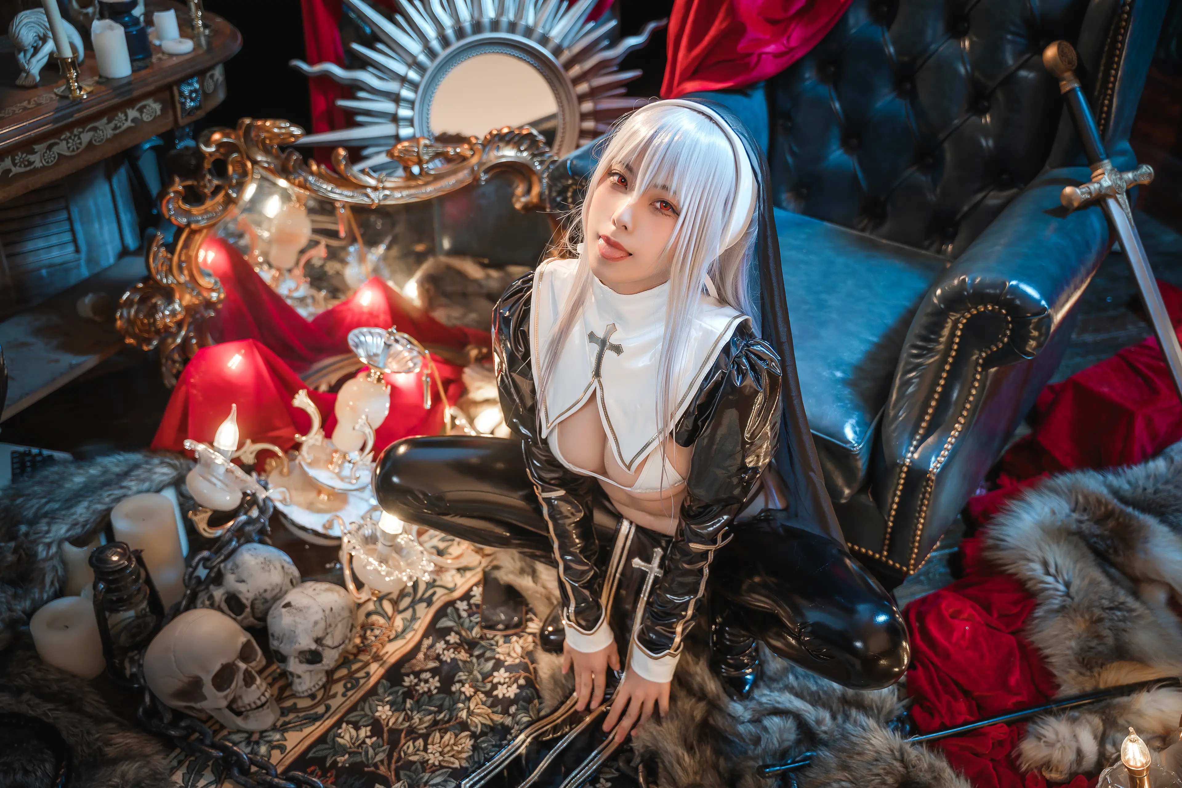 蜜汁猫裘 恶堕修女 [53P]