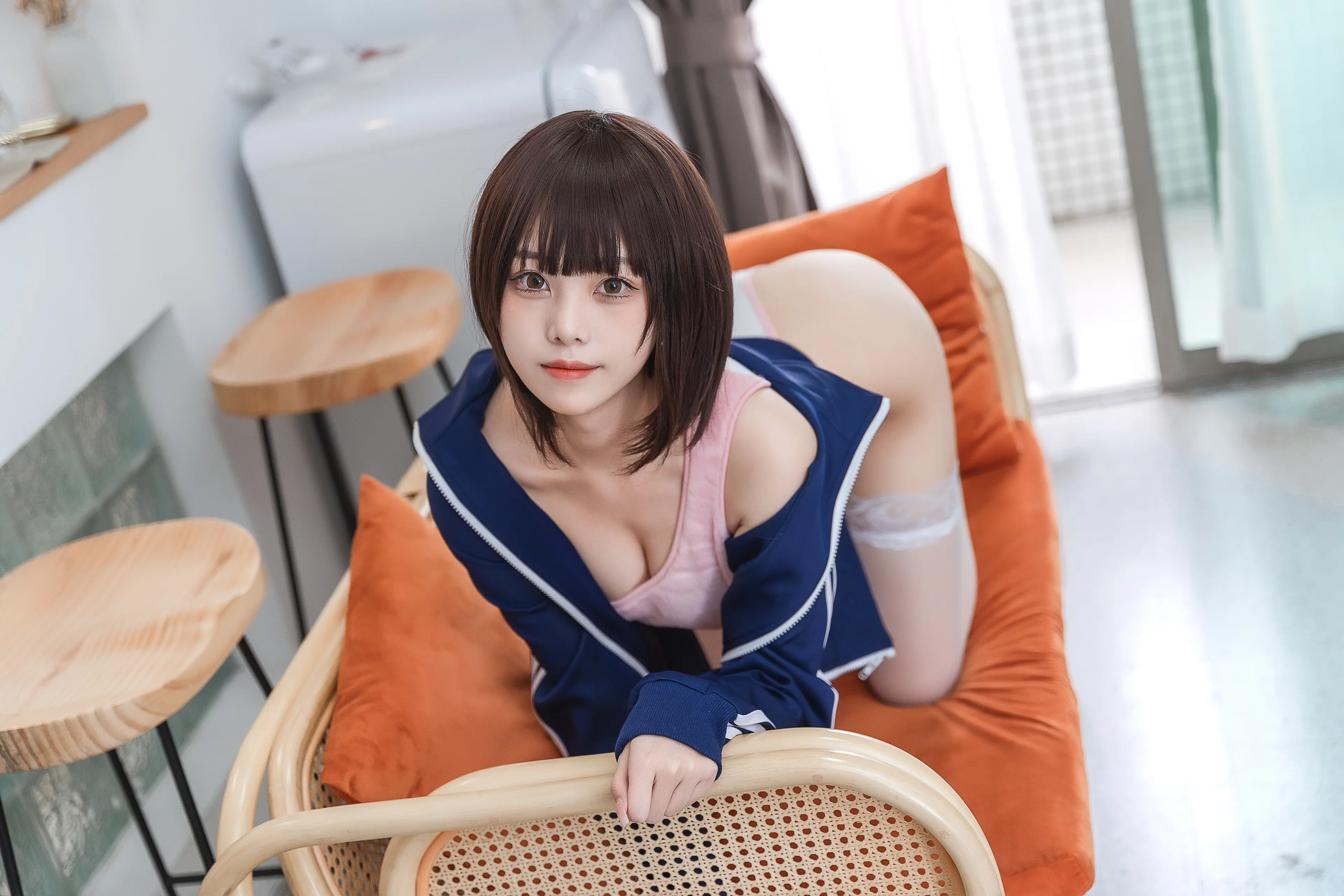 蜜汁猫裘 粉色泳装 [36P]