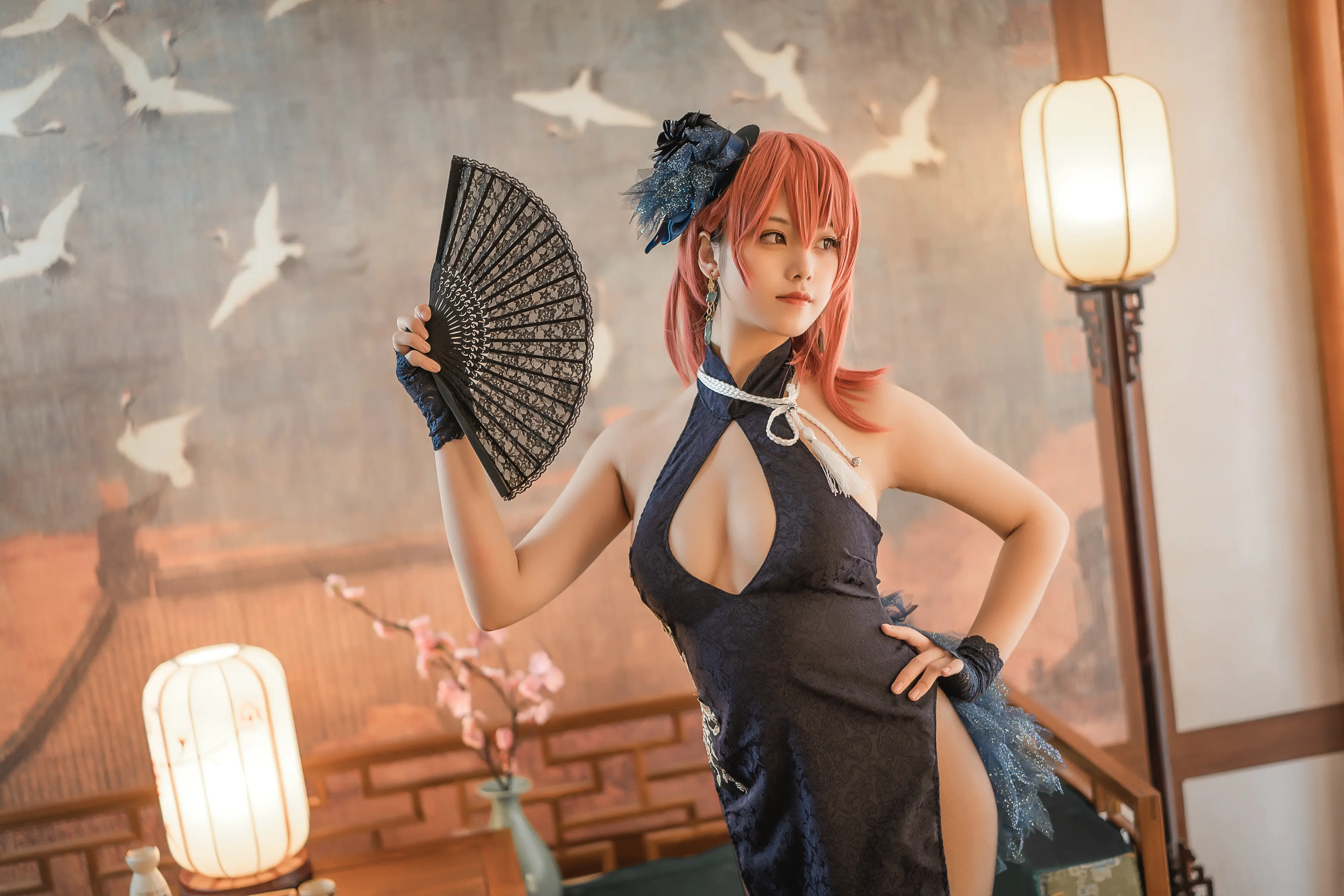 蜜汁猫裘 黑太子 旗袍 [40P]