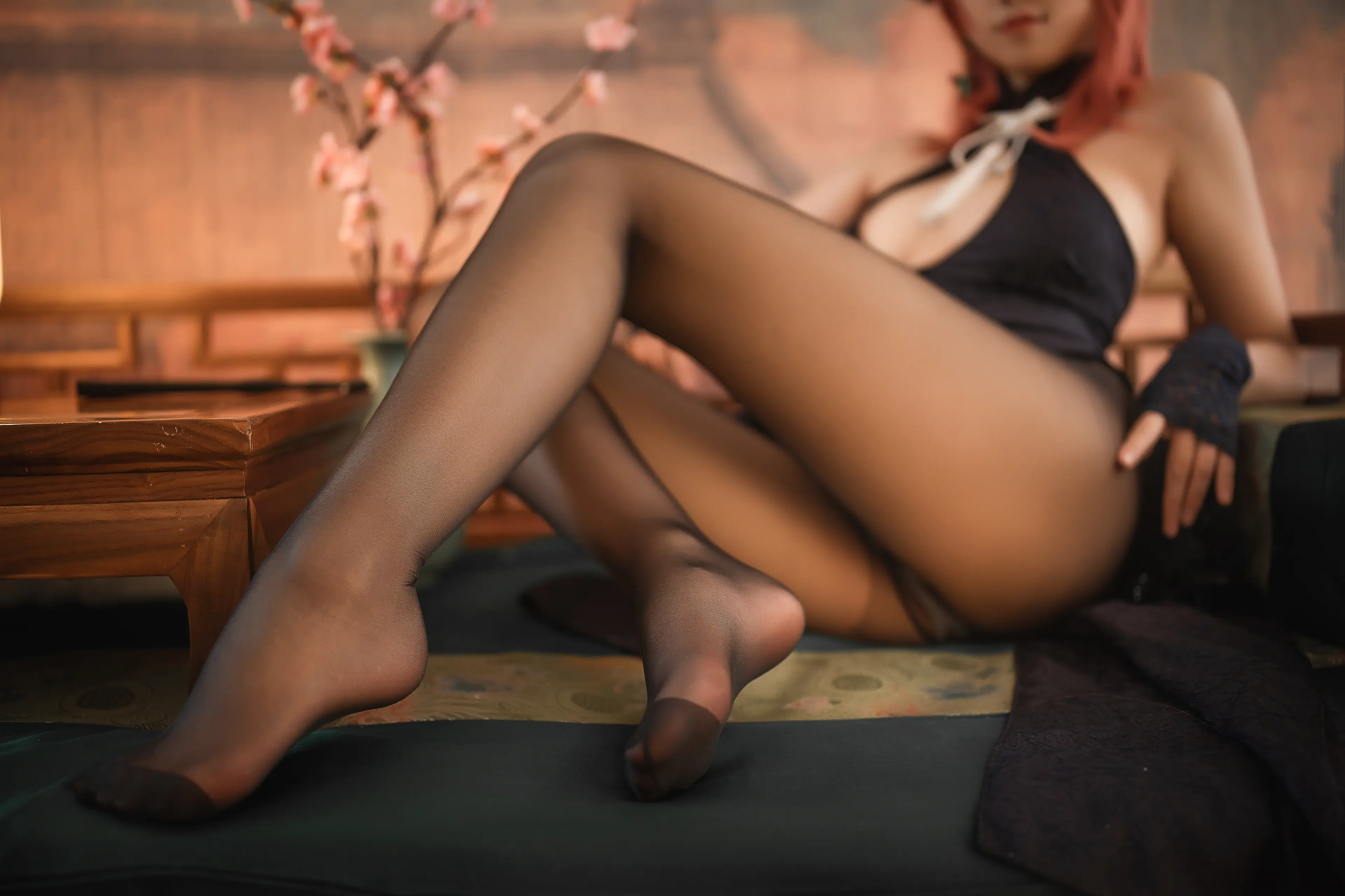 蜜汁猫裘 黑太子 旗袍 [40P]