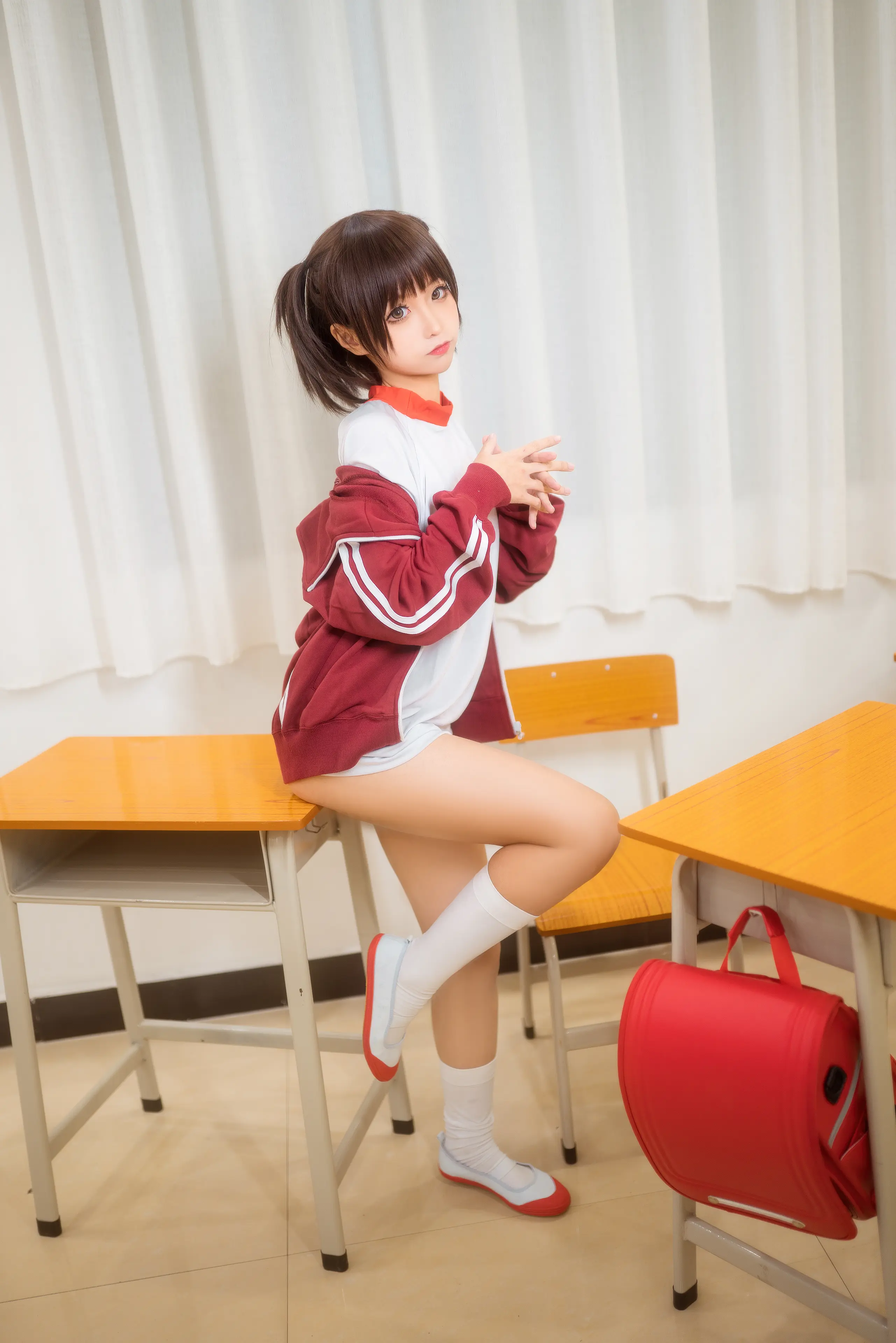 蠢沫沫 体操服红 [45P]