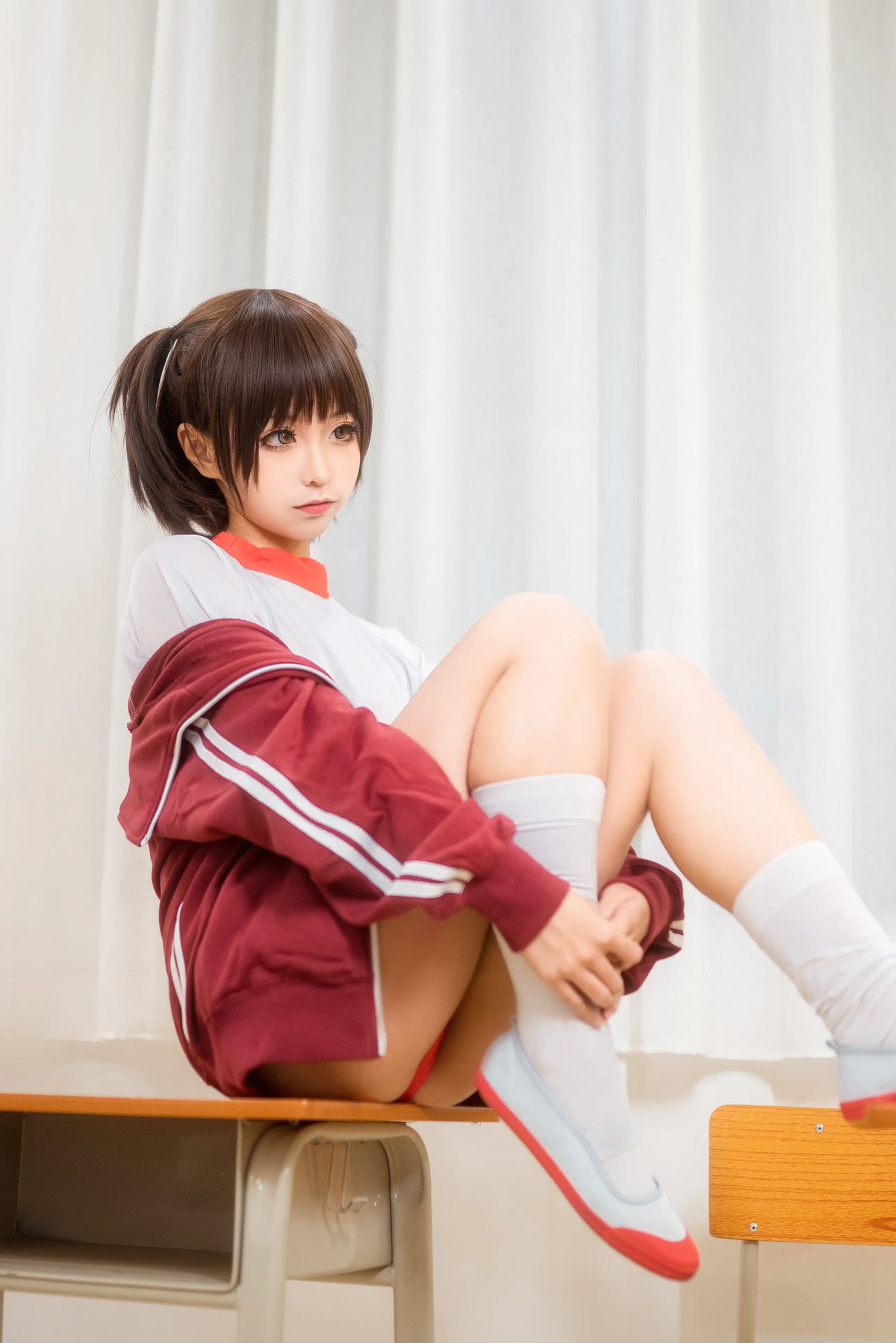 蠢沫沫 体操服红 [45P]