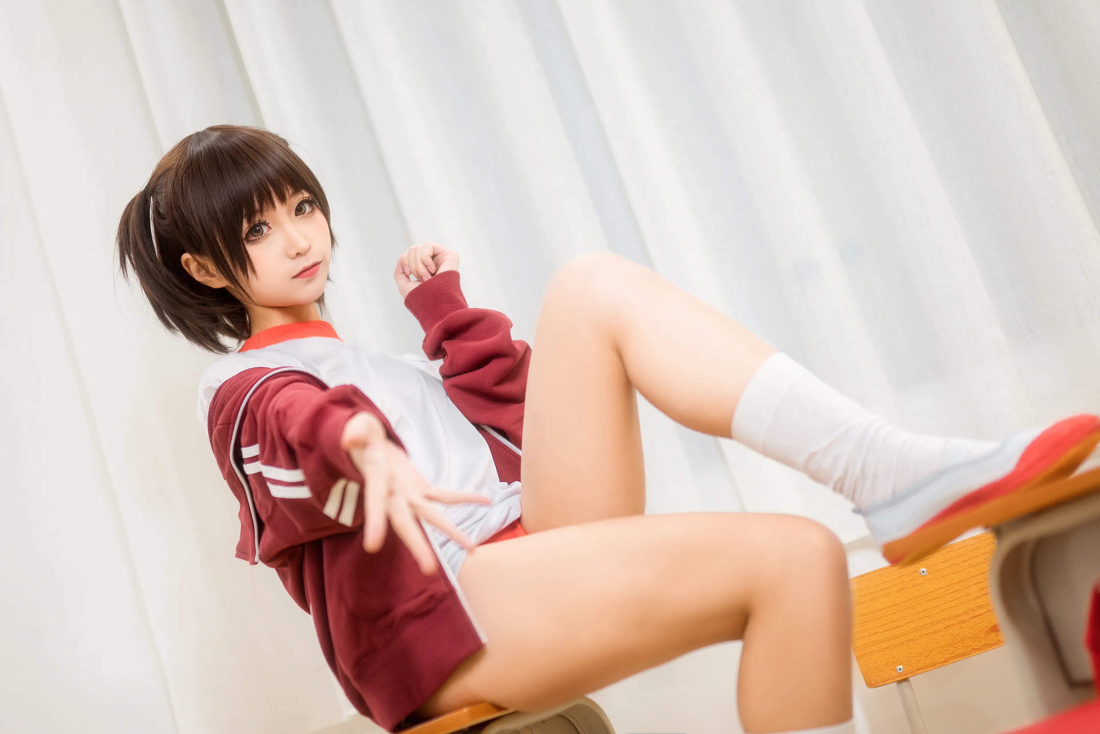 蠢沫沫 体操服红 [45P]