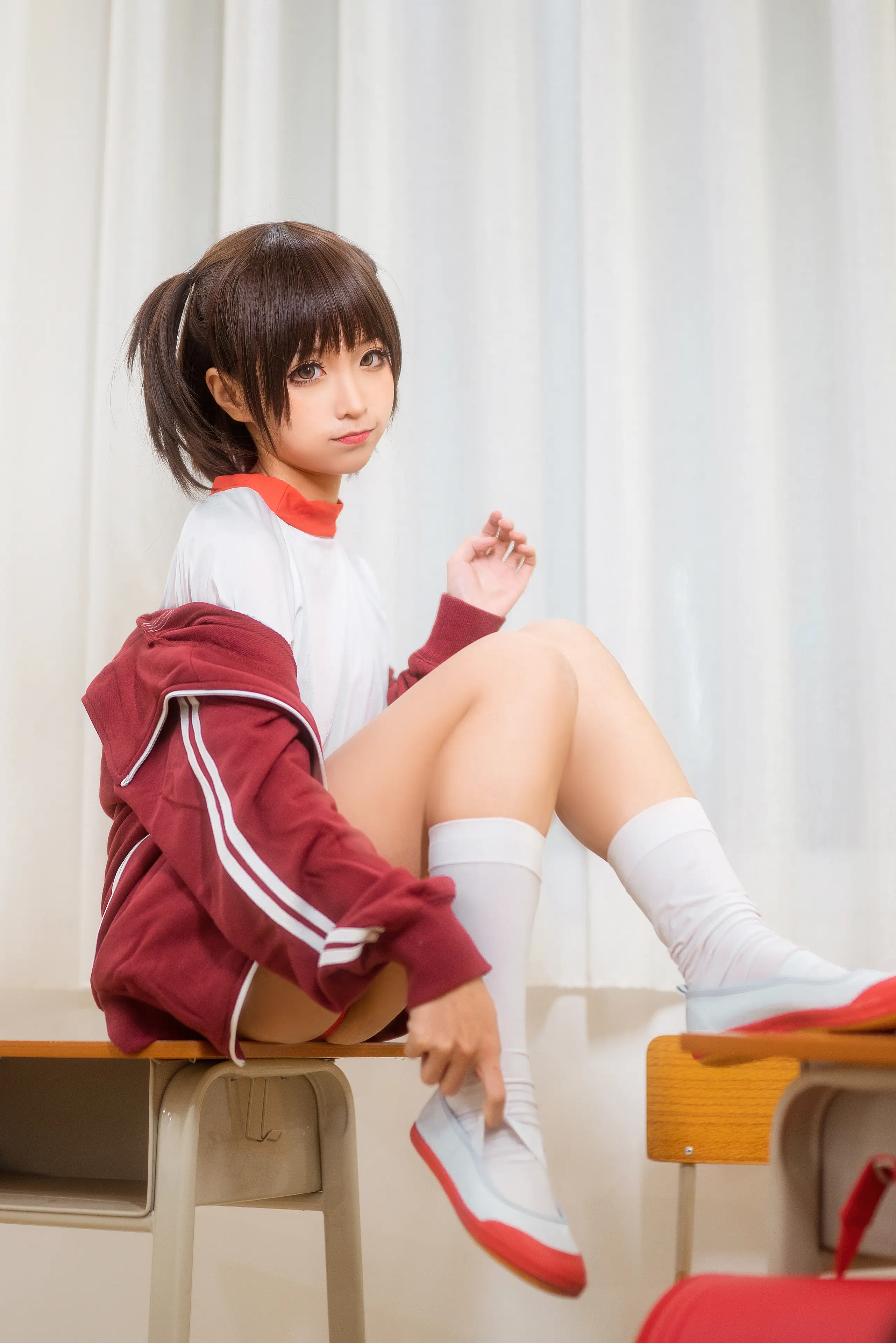 蠢沫沫 体操服红 [45P]