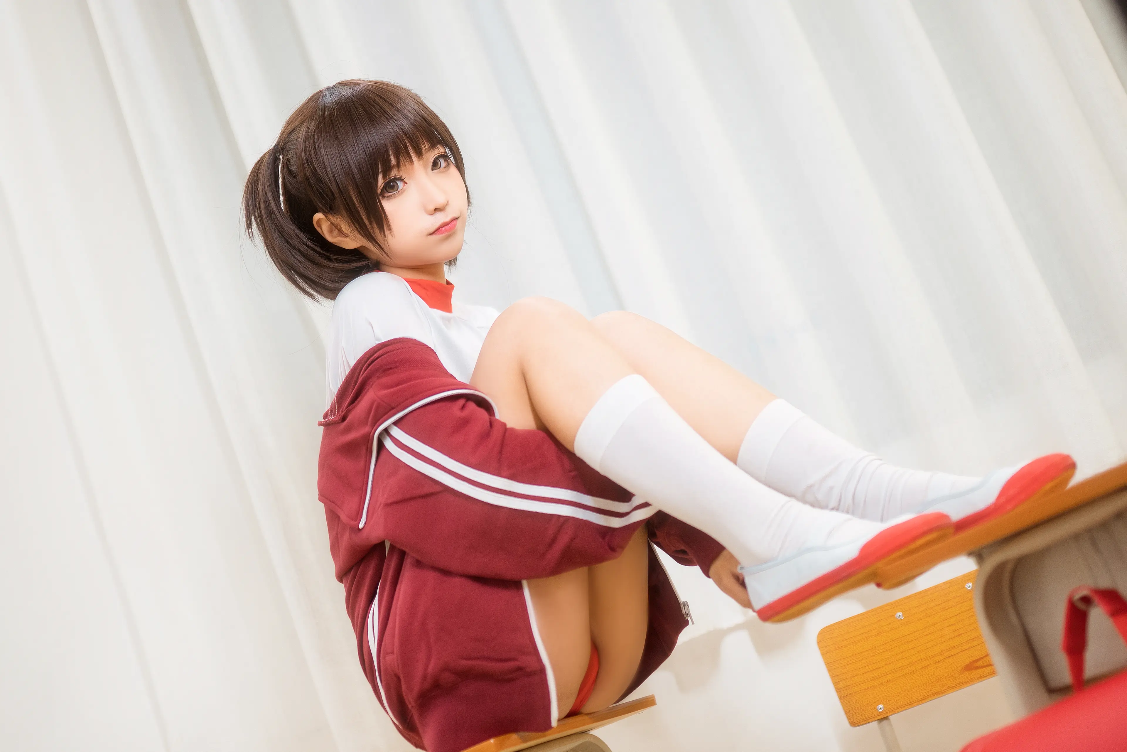 蠢沫沫 体操服红 [45P]