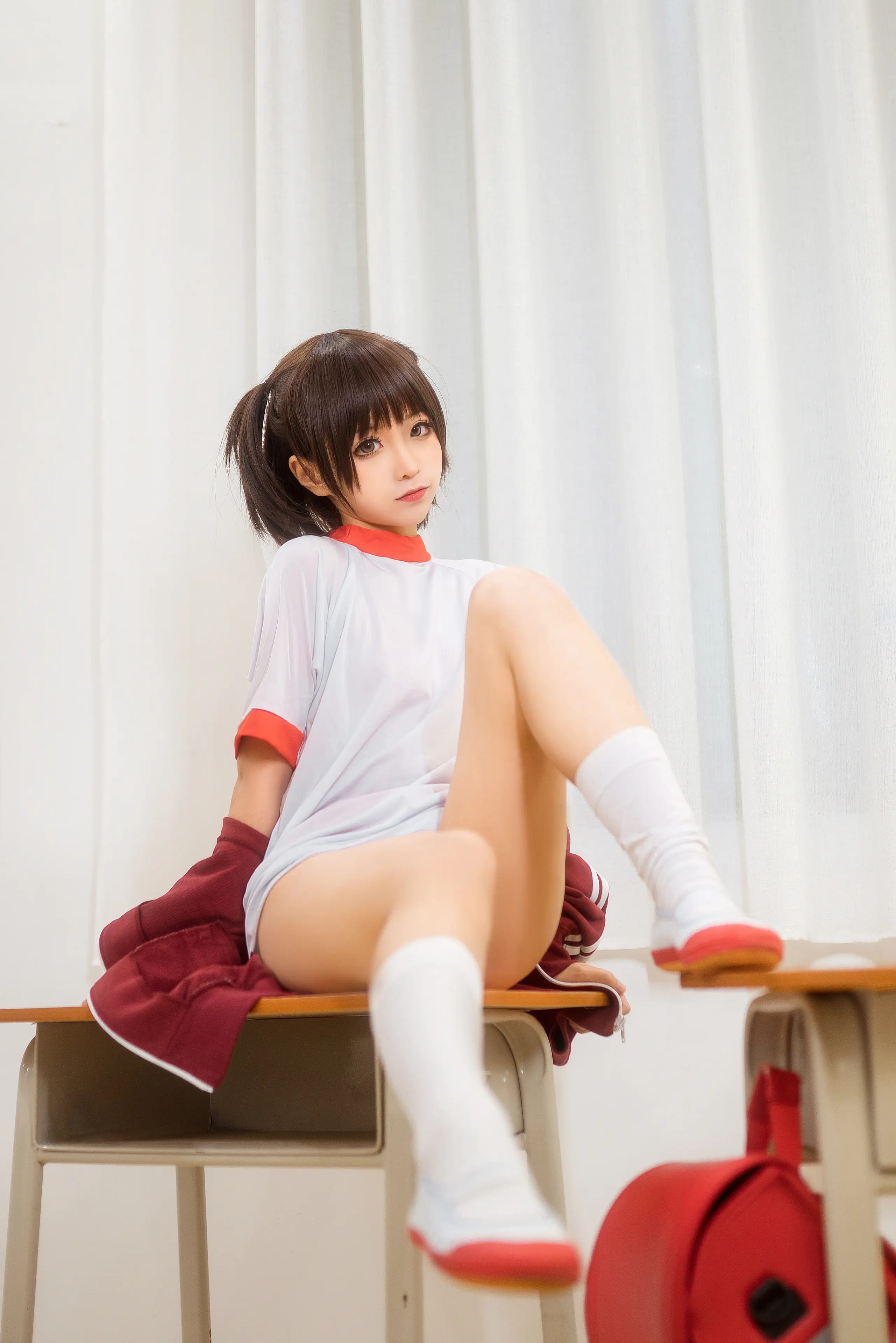 蠢沫沫 体操服红 [45P]