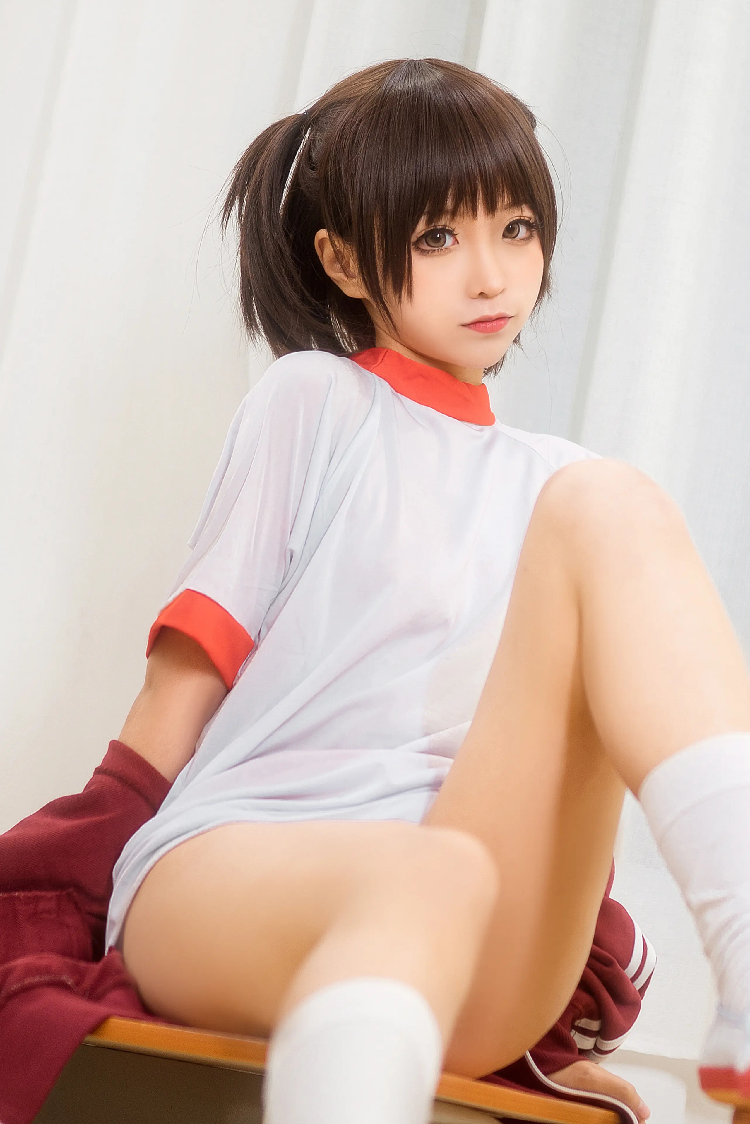 蠢沫沫 体操服红 [45P]