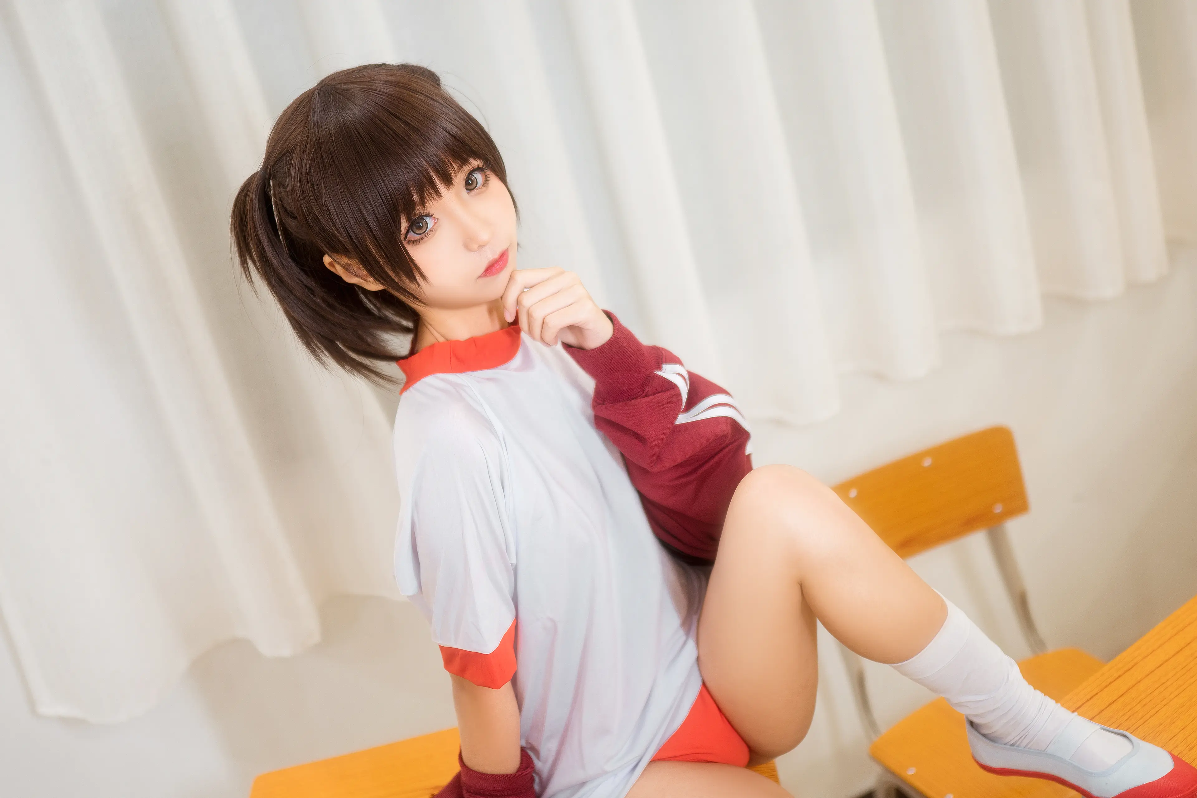 蠢沫沫 体操服红 [45P]