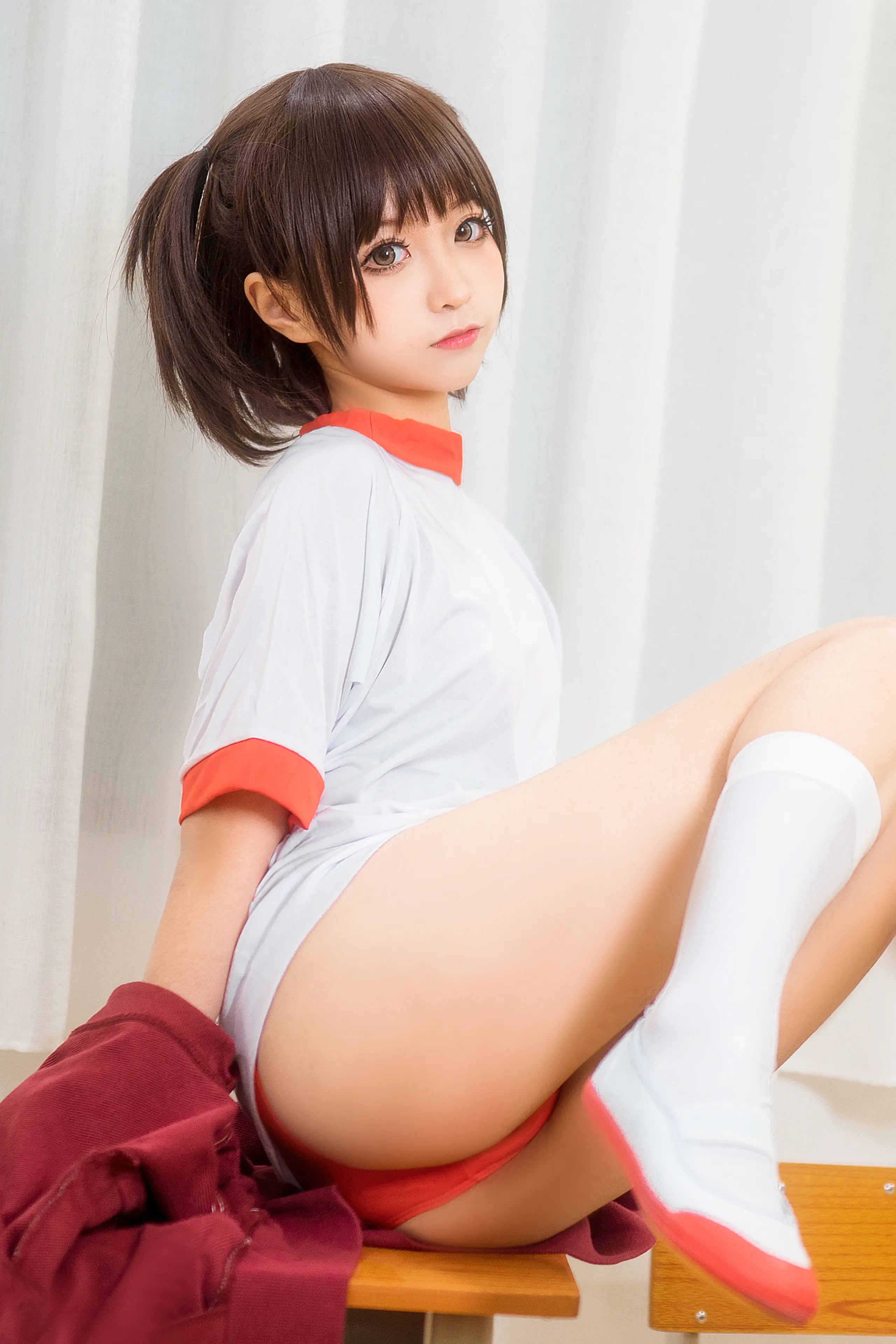 蠢沫沫 体操服红 [45P]