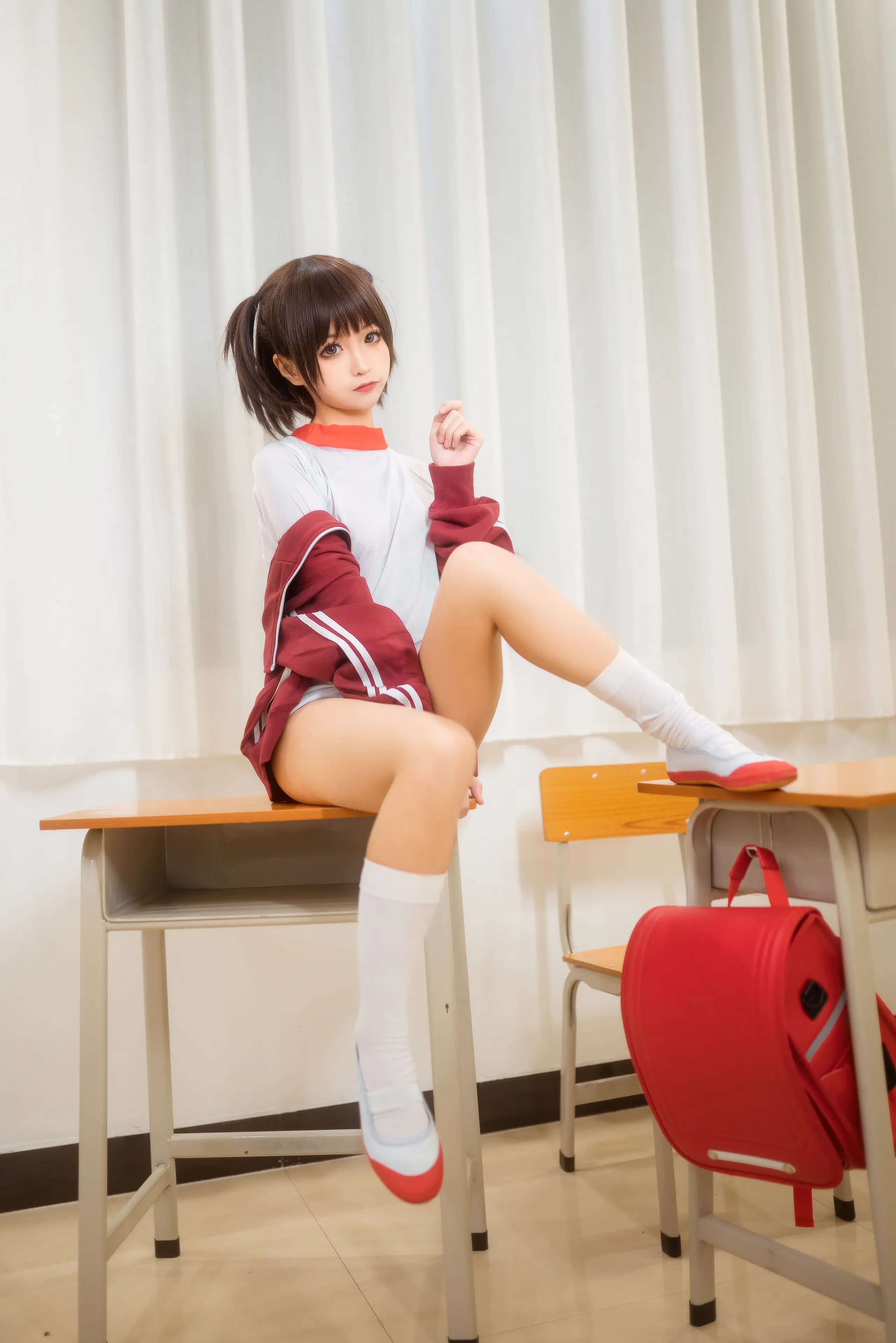 蠢沫沫 体操服红 [45P]