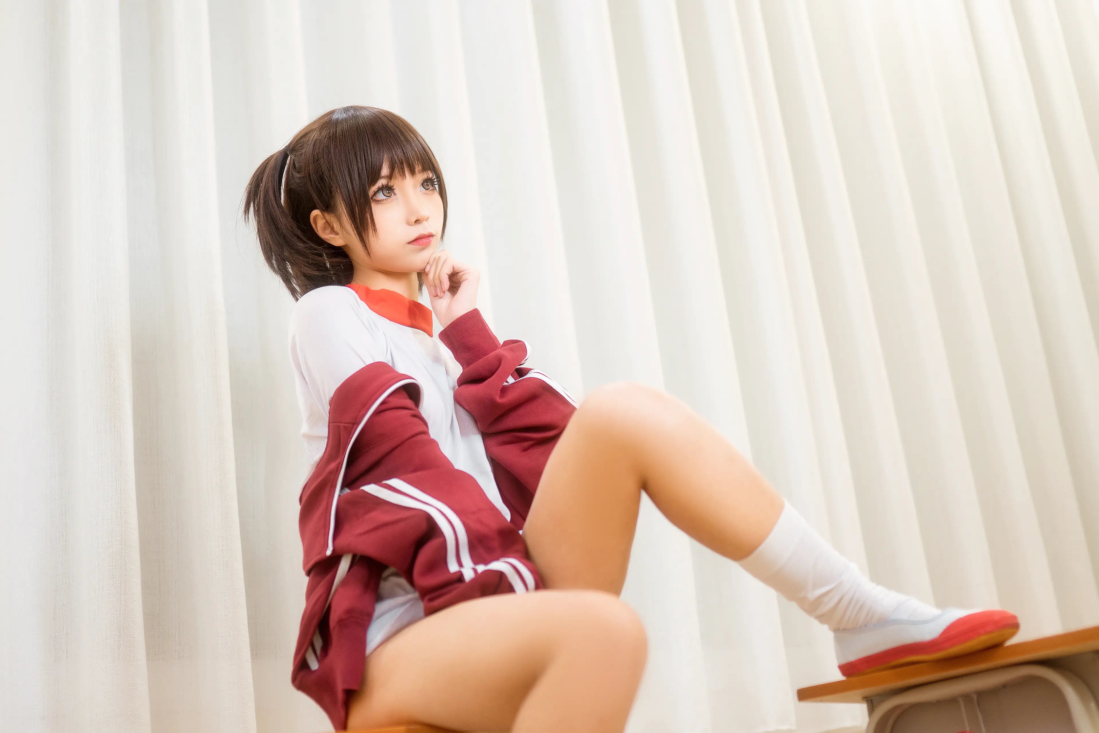 蠢沫沫 体操服红 [45P]