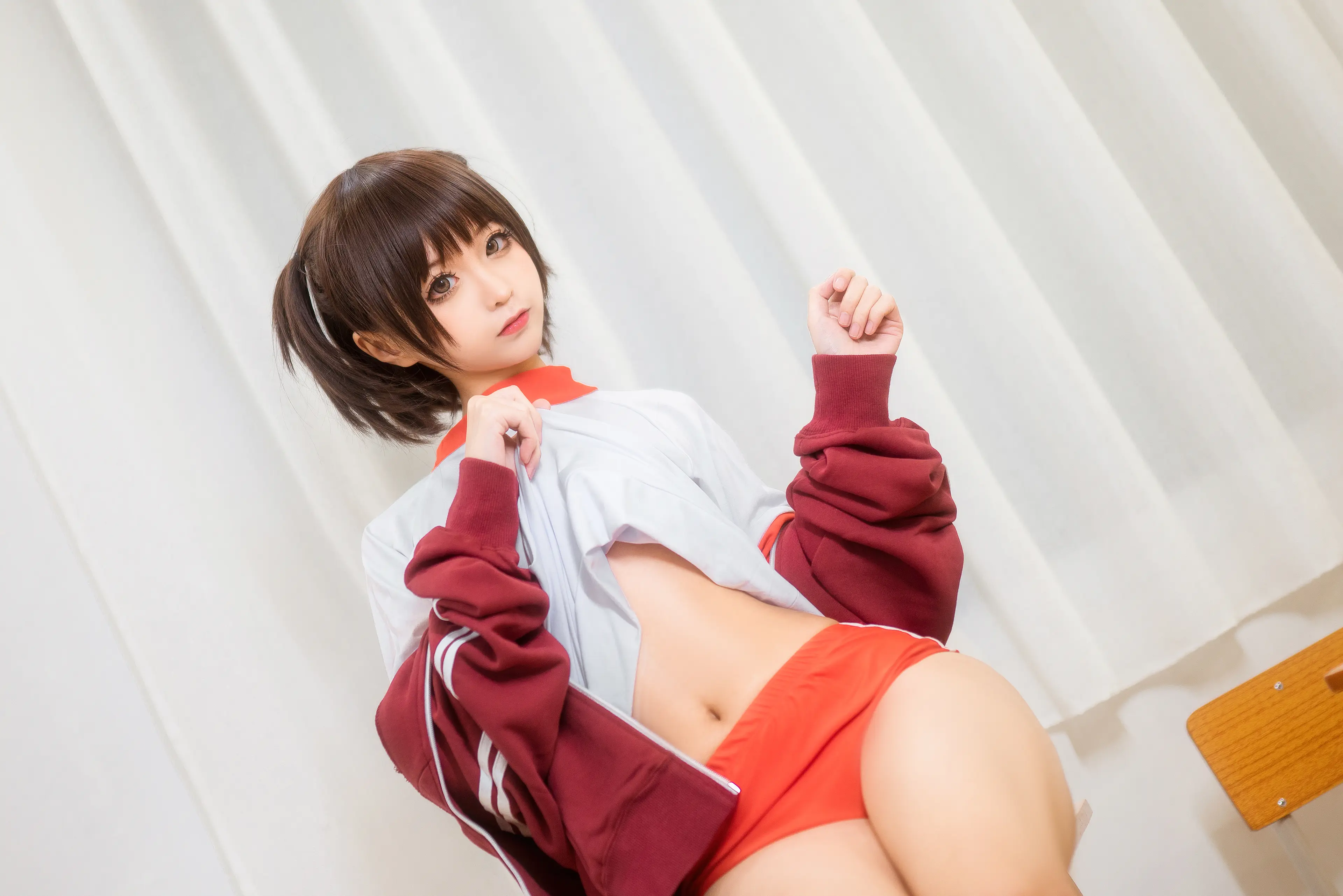 蠢沫沫 体操服红 [45P]