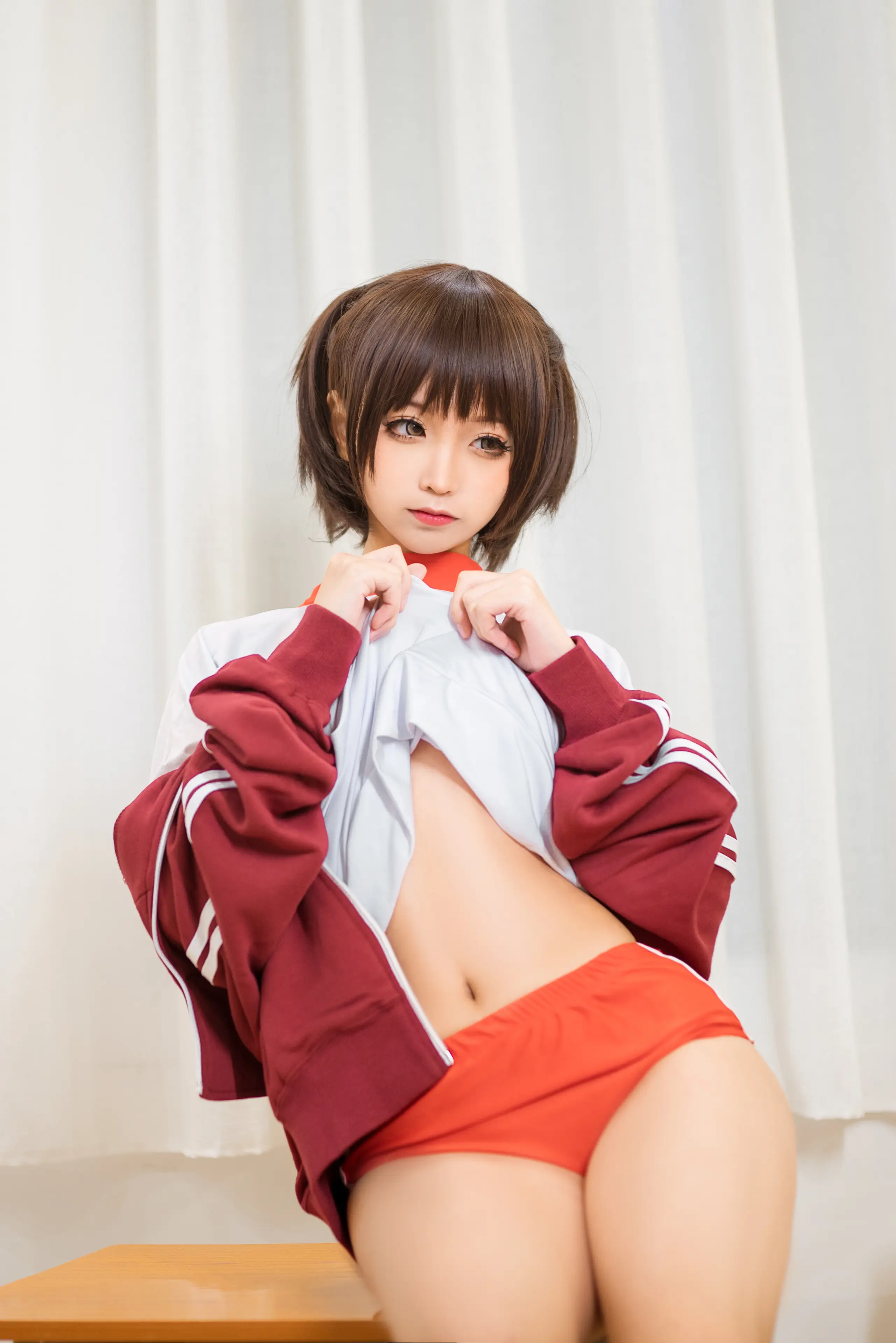 蠢沫沫 体操服红 [45P]