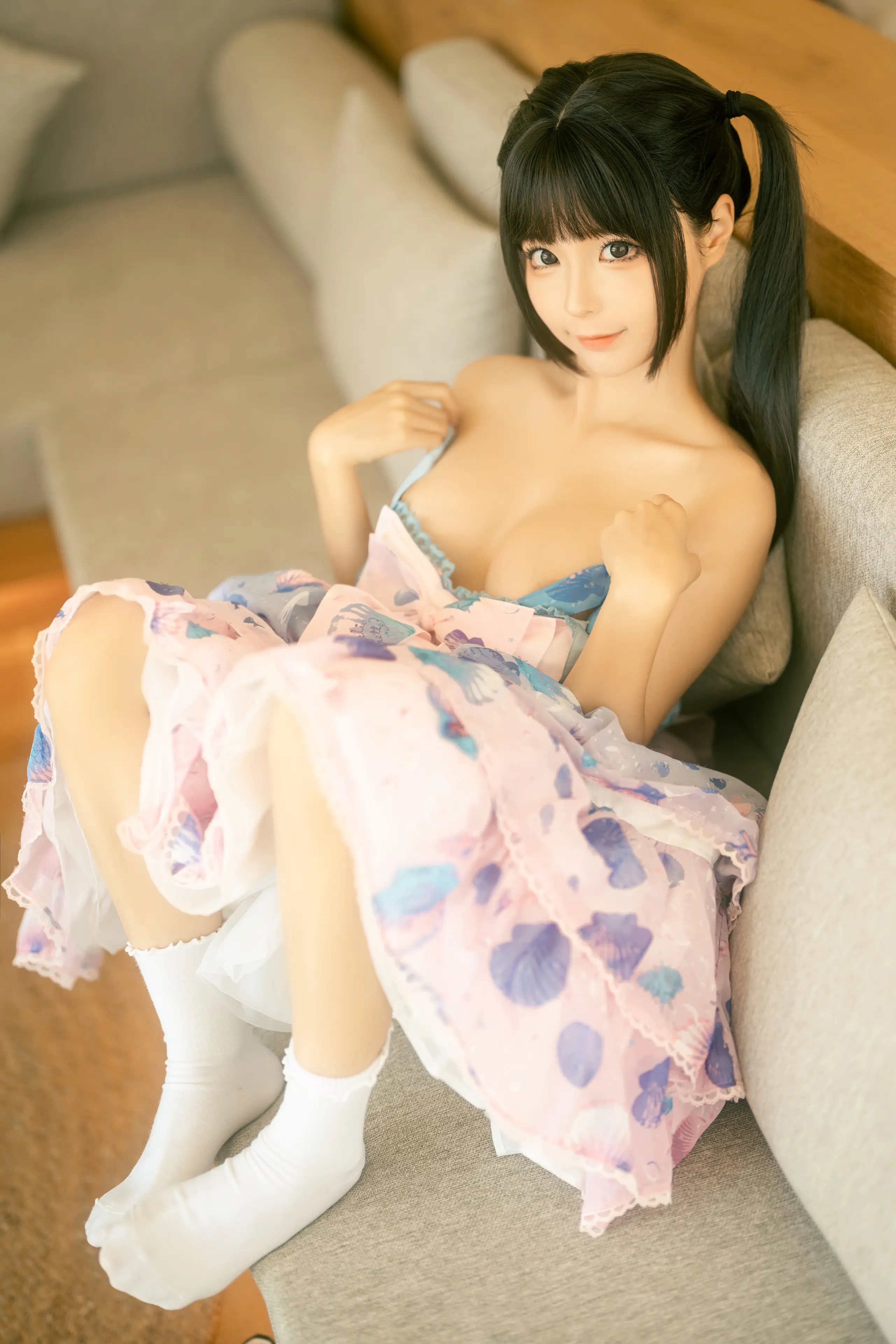 蠢沫沫 可爱粉裙 [13P]