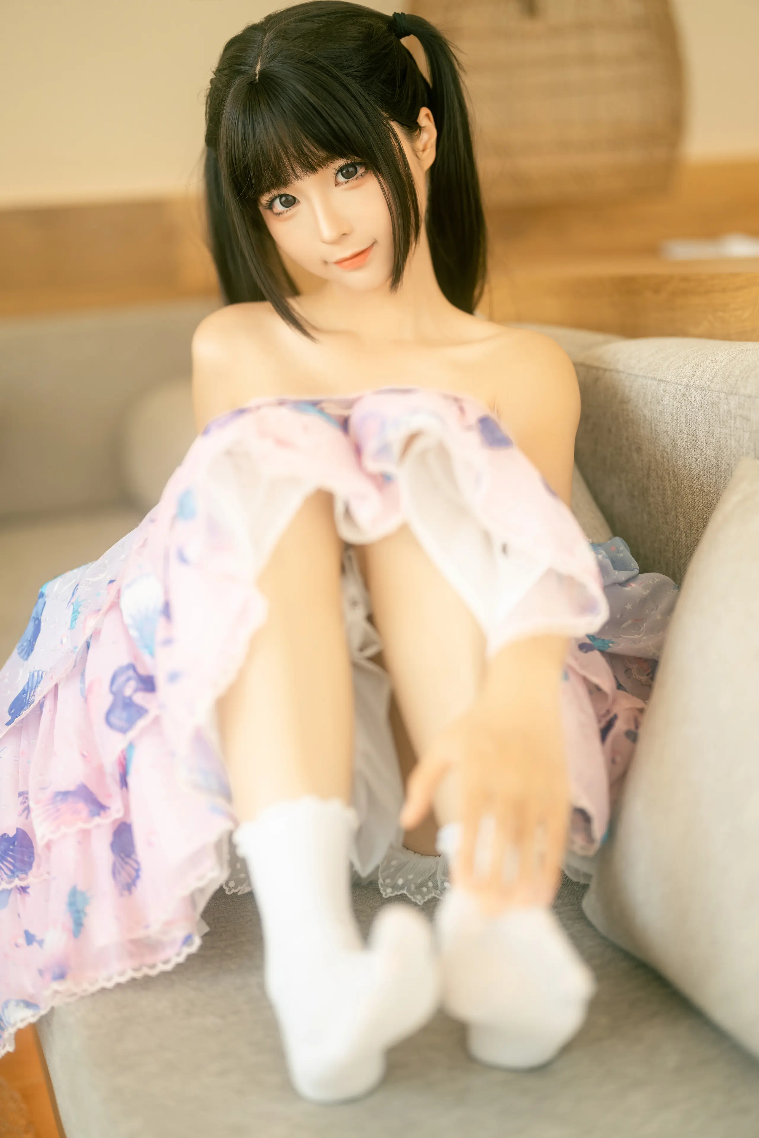 蠢沫沫 可爱粉裙 [13P]