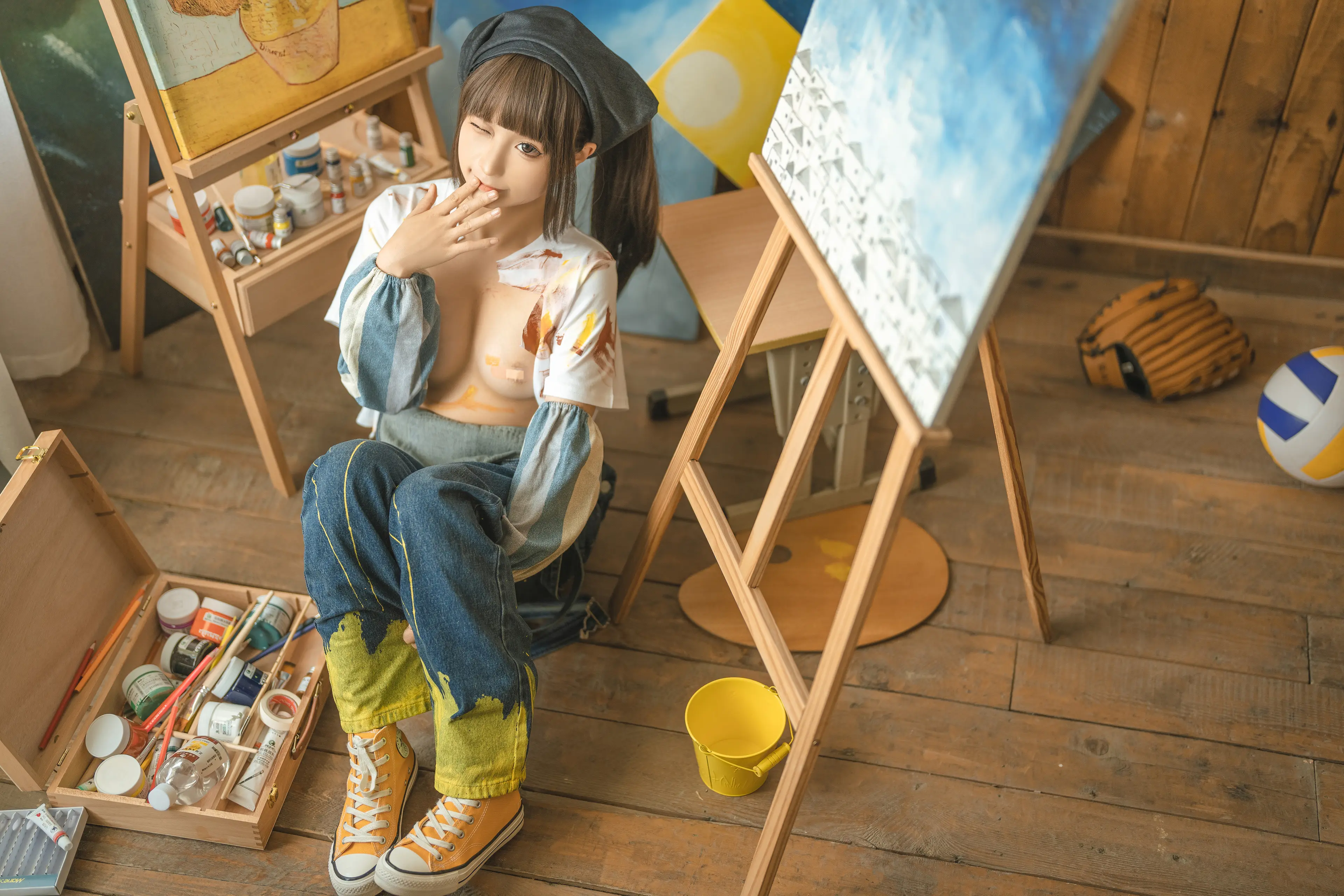 蠢沫沫 小画家 [110P]