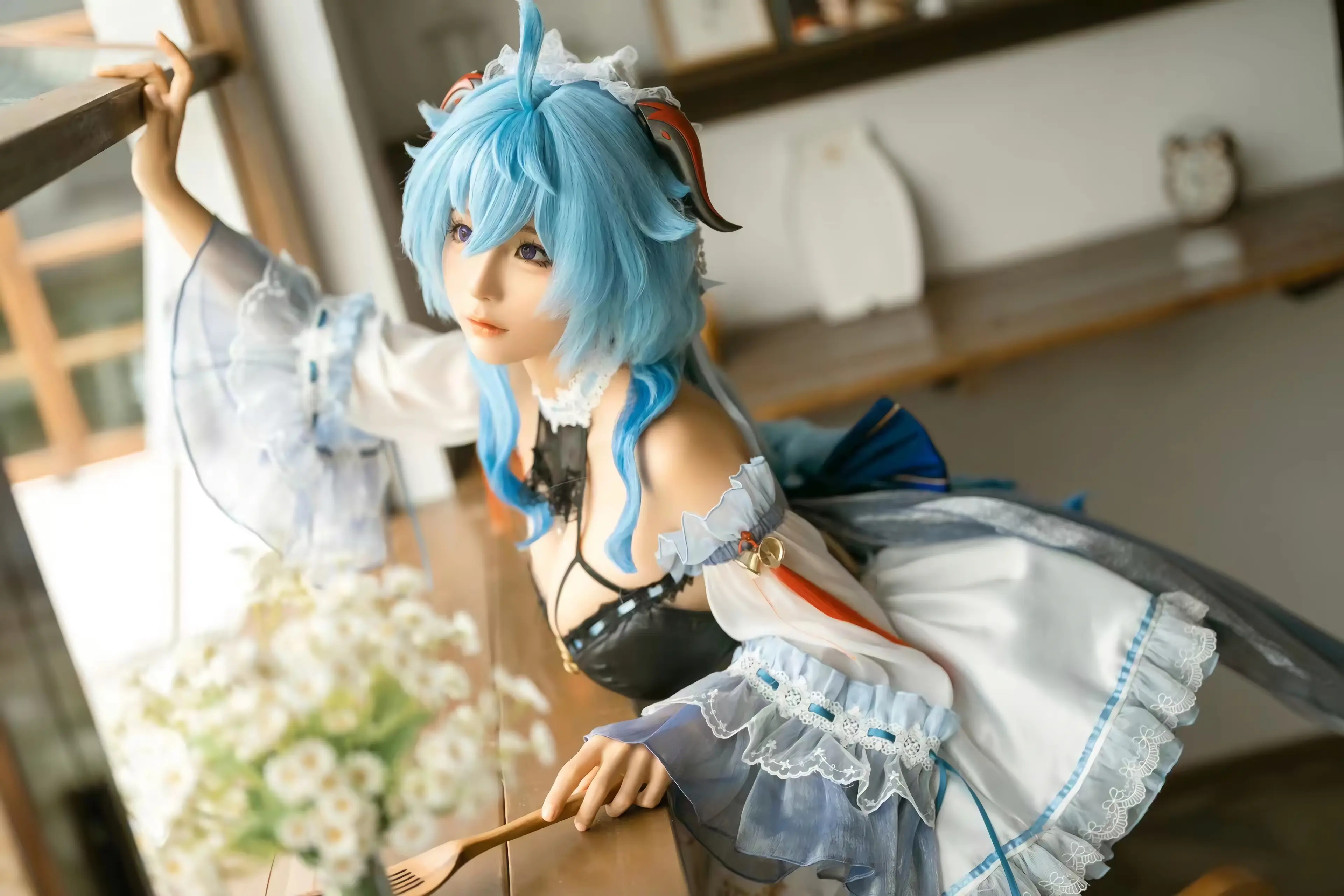 蠢沫沫 甘雨女仆 [14P]