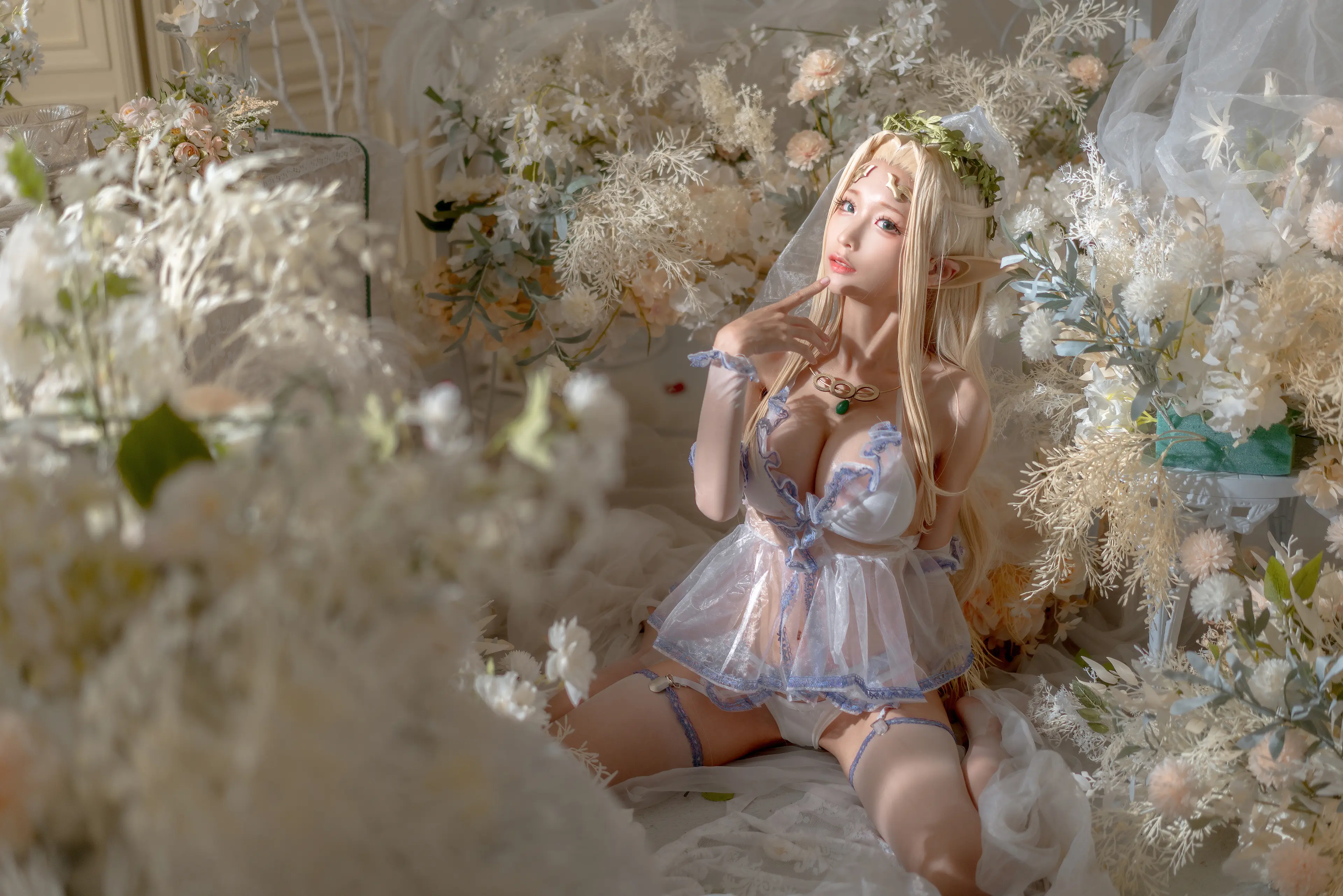 蠢沫沫 白精灵 婚纱 [60P]