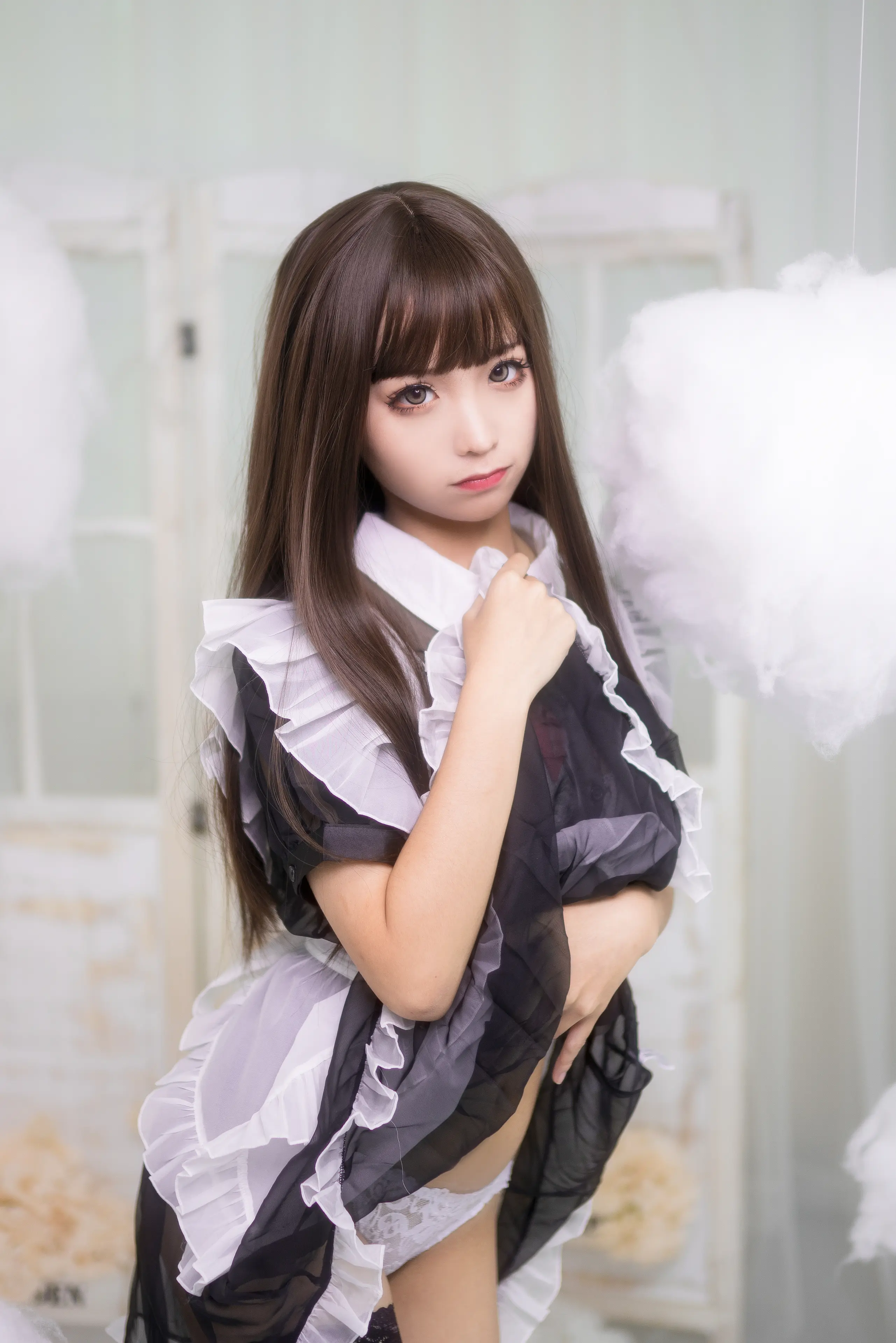 蠢沫沫 短透明女仆 [42P]